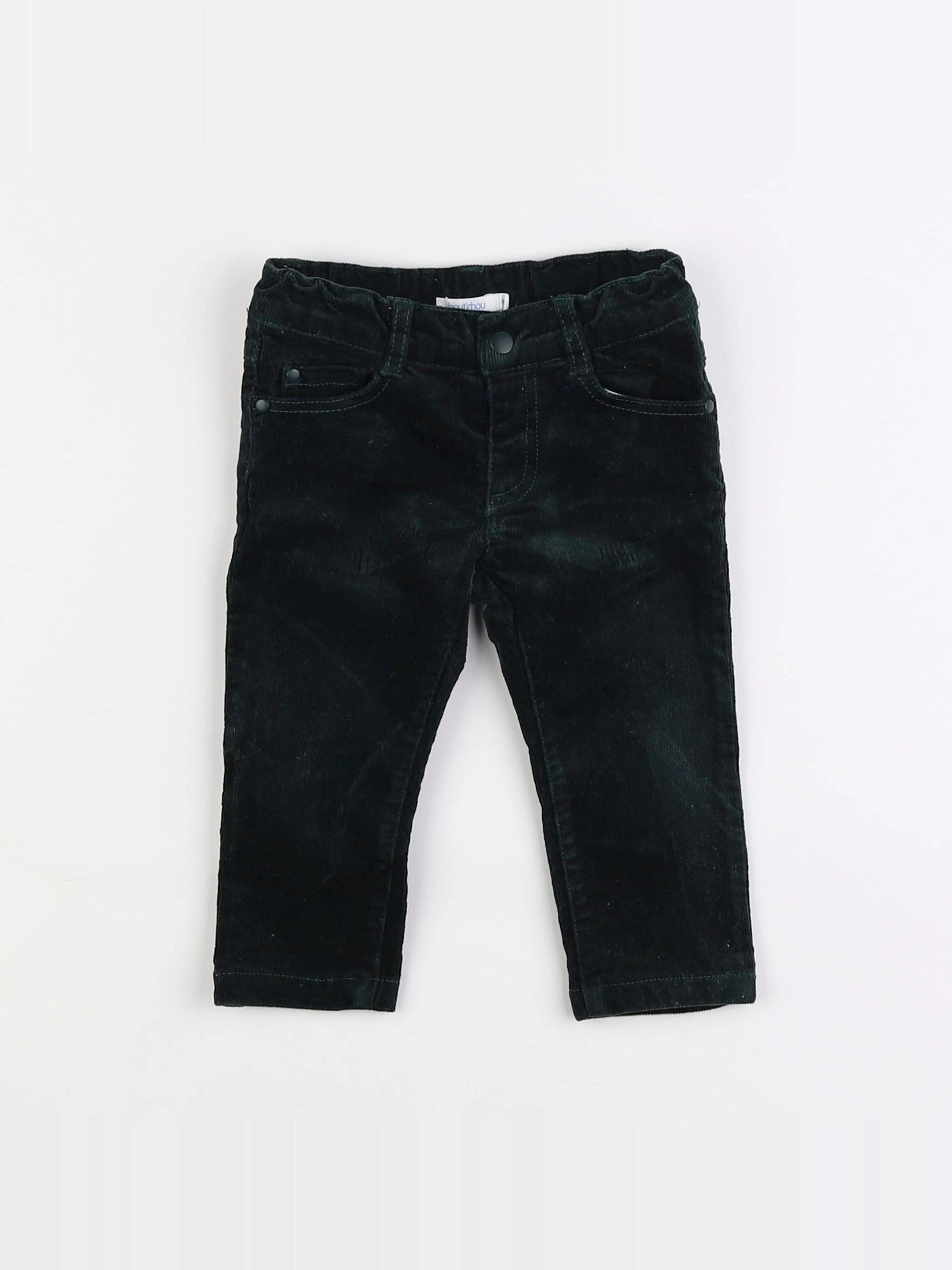 Boutchou - pantalon vert - 9 mois