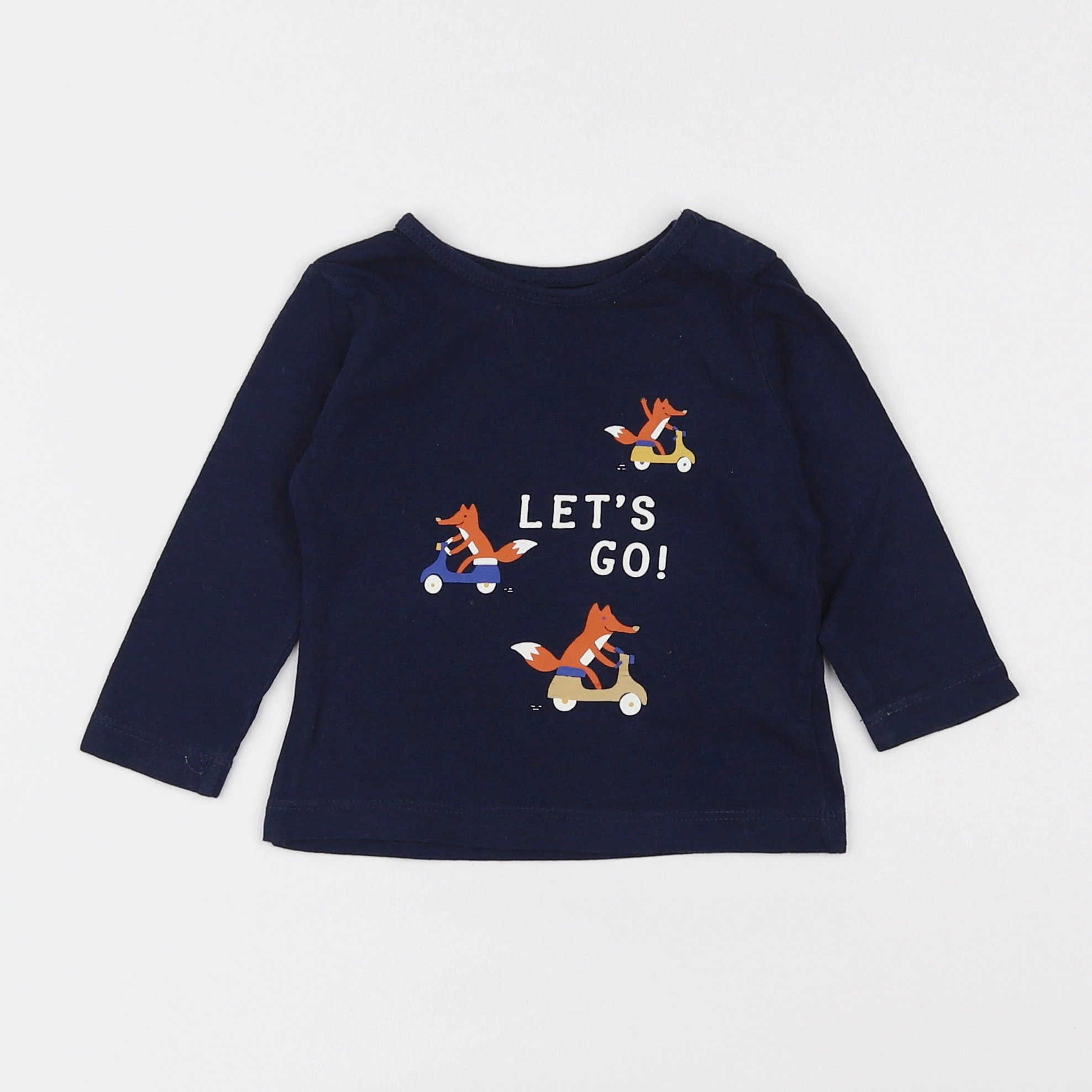 Boutchou - tee-shirt bleu - 6 mois