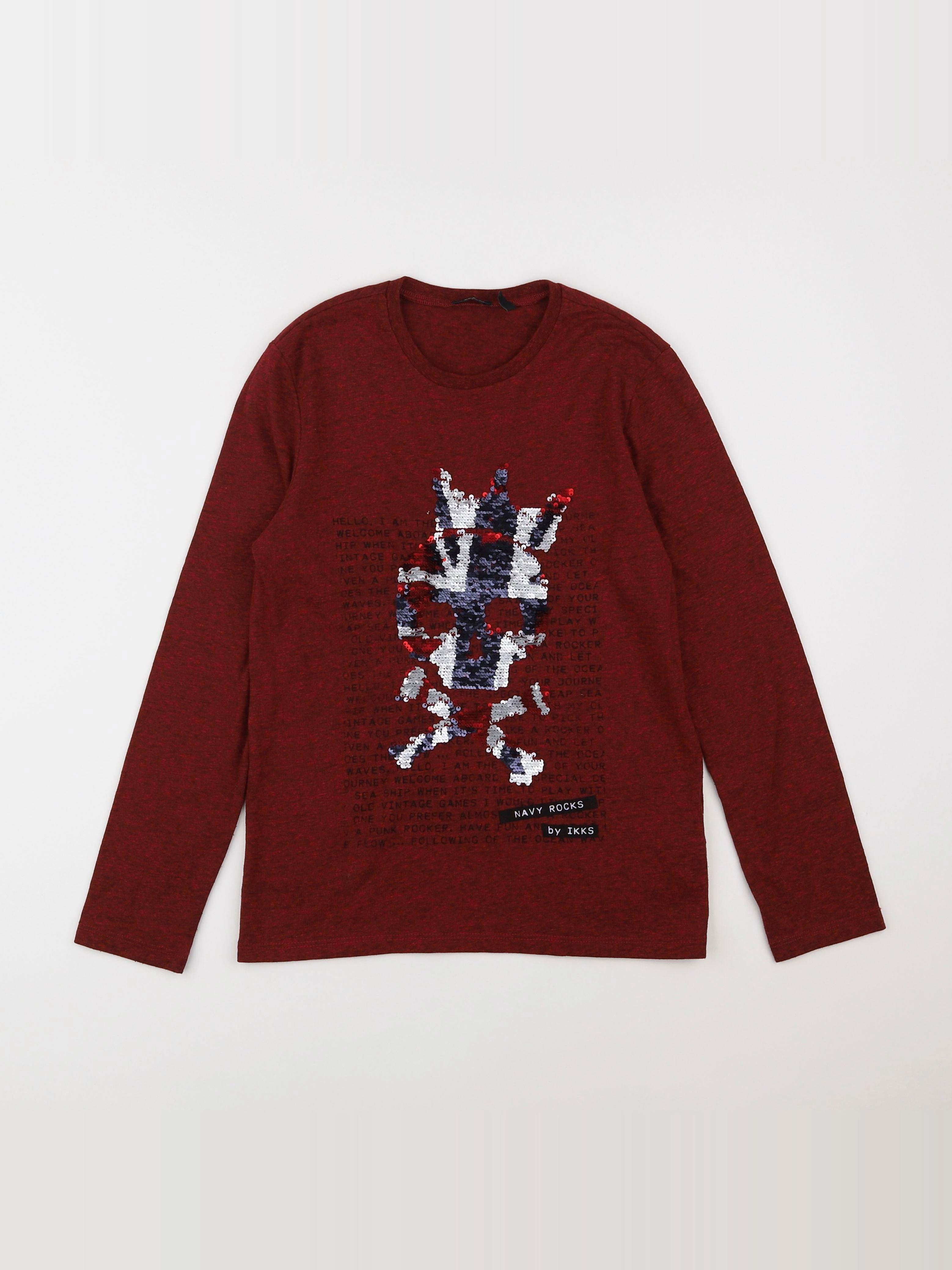 IKKS - tee-shirt rouge - 10 ans