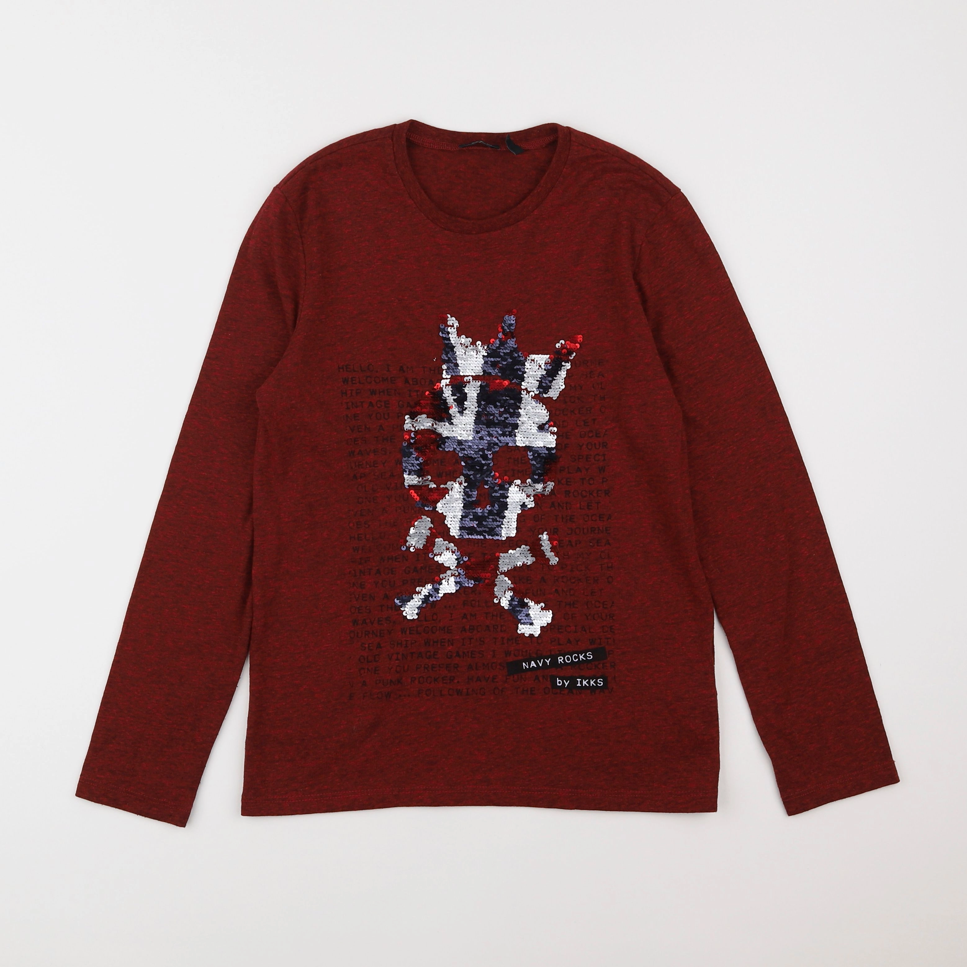 IKKS - tee-shirt rouge - 10 ans