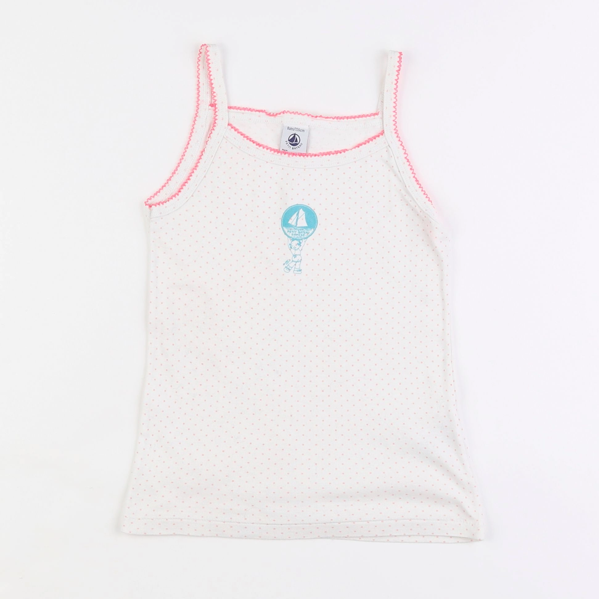 Petit Bateau - maillot de corps blanc - 8 ans