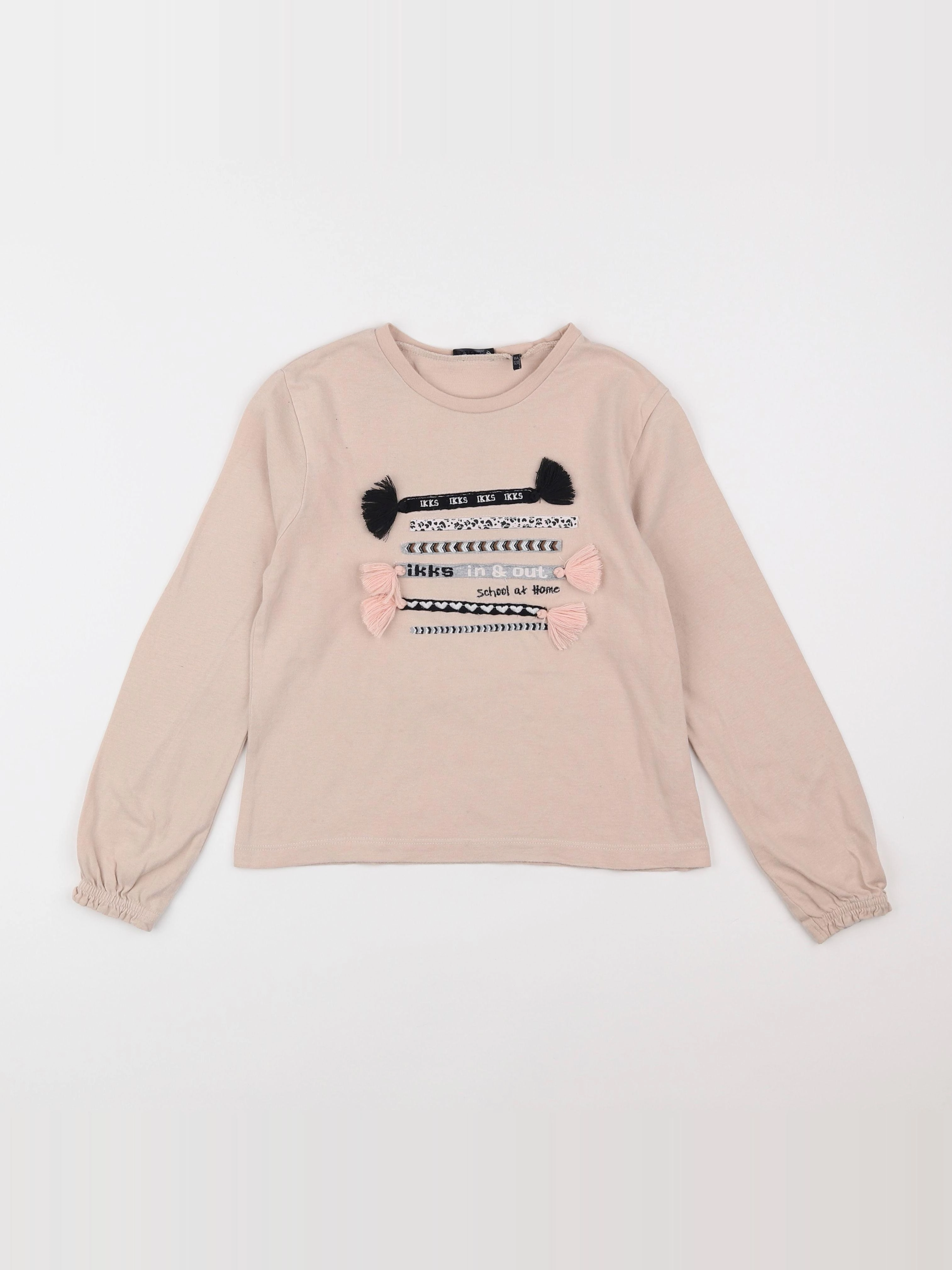 IKKS - tee-shirt rose - 8 ans