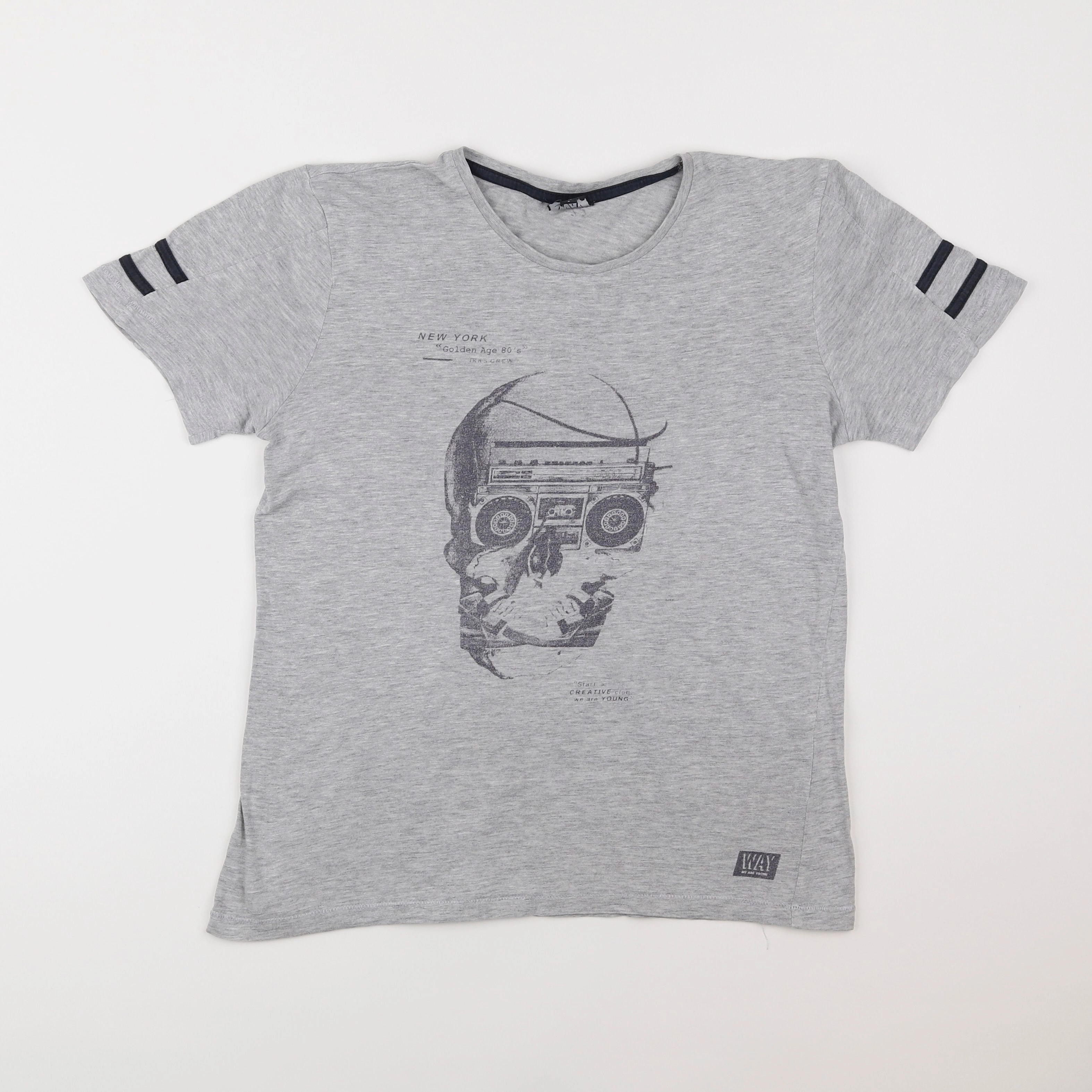 IKKS - tee-shirt gris - 14 ans