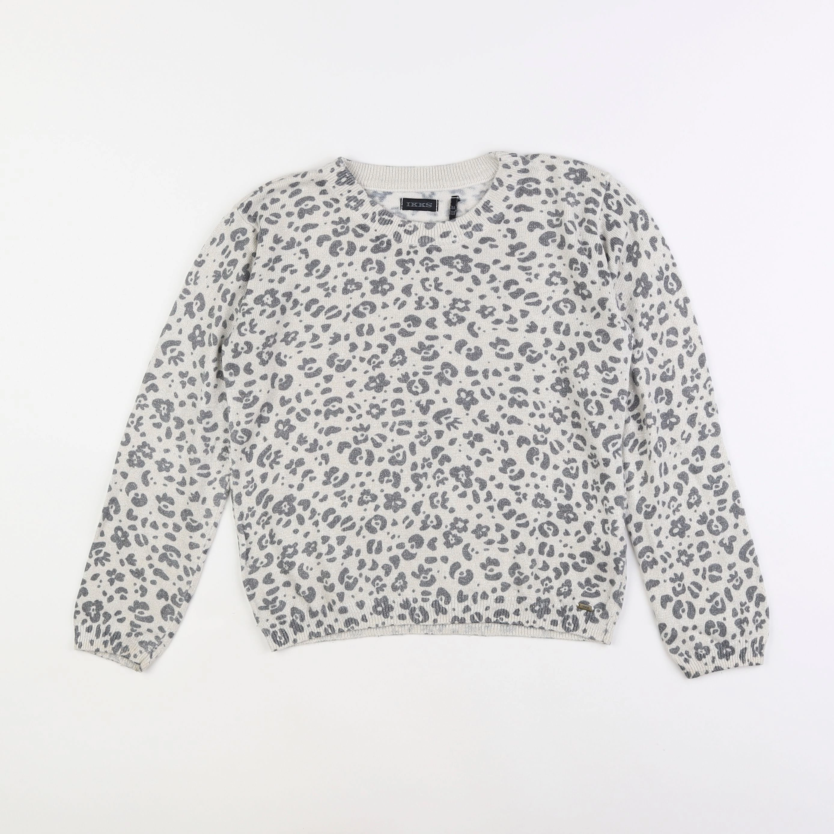 IKKS - pull gris - 8 ans