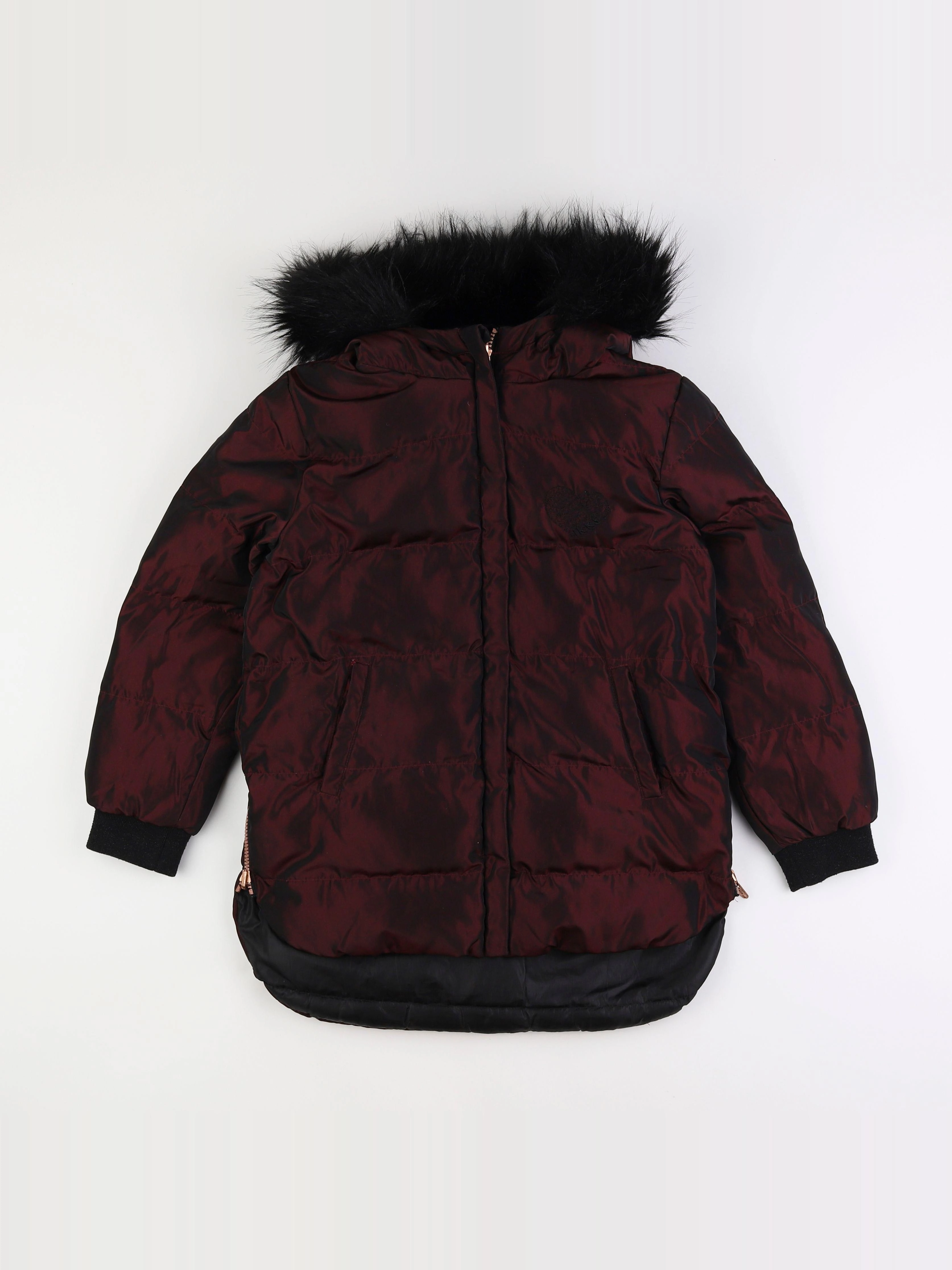 IKKS - parka réversible noir, rouge - 10 ans