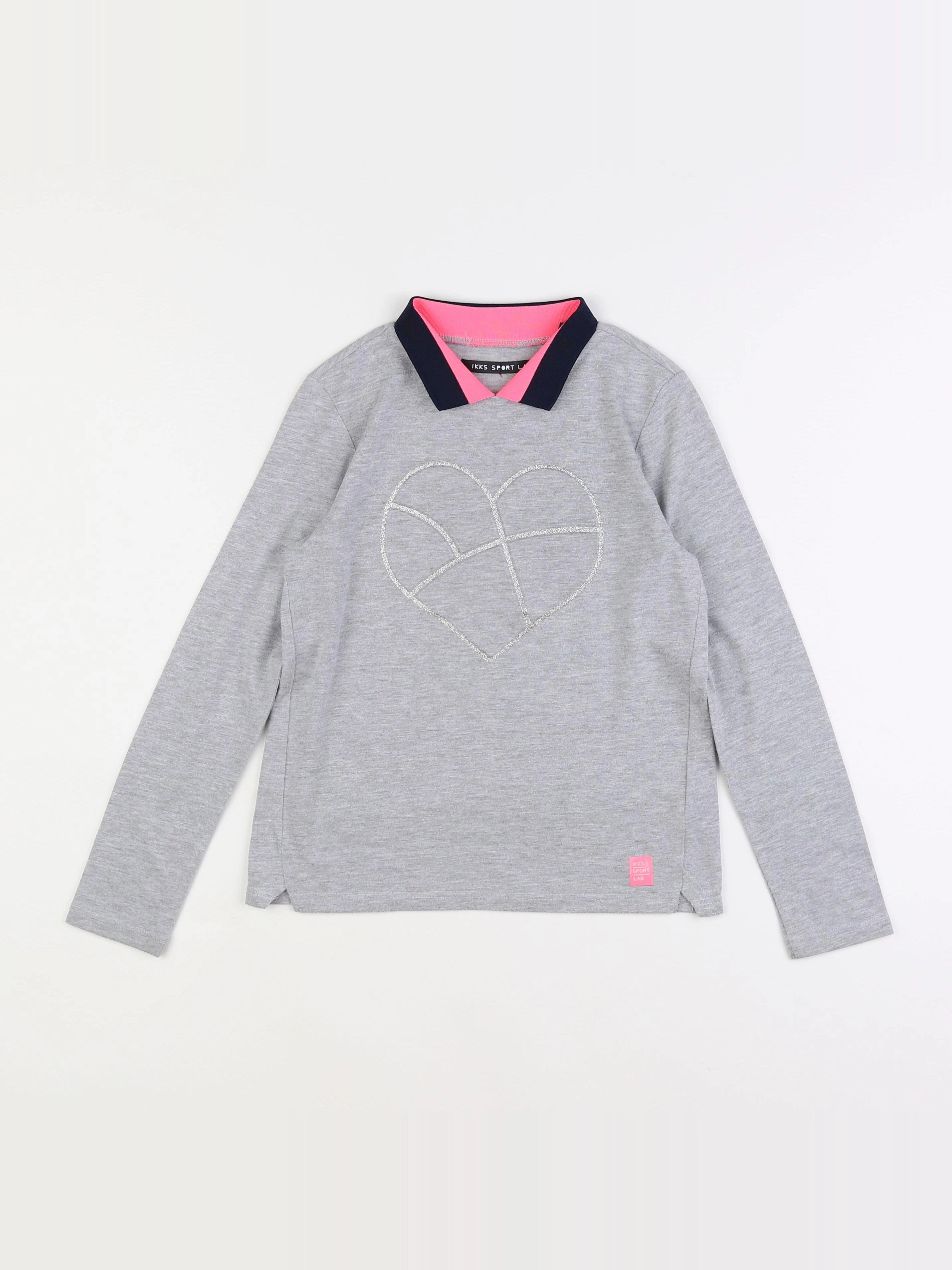 IKKS - polo gris - 10 ans