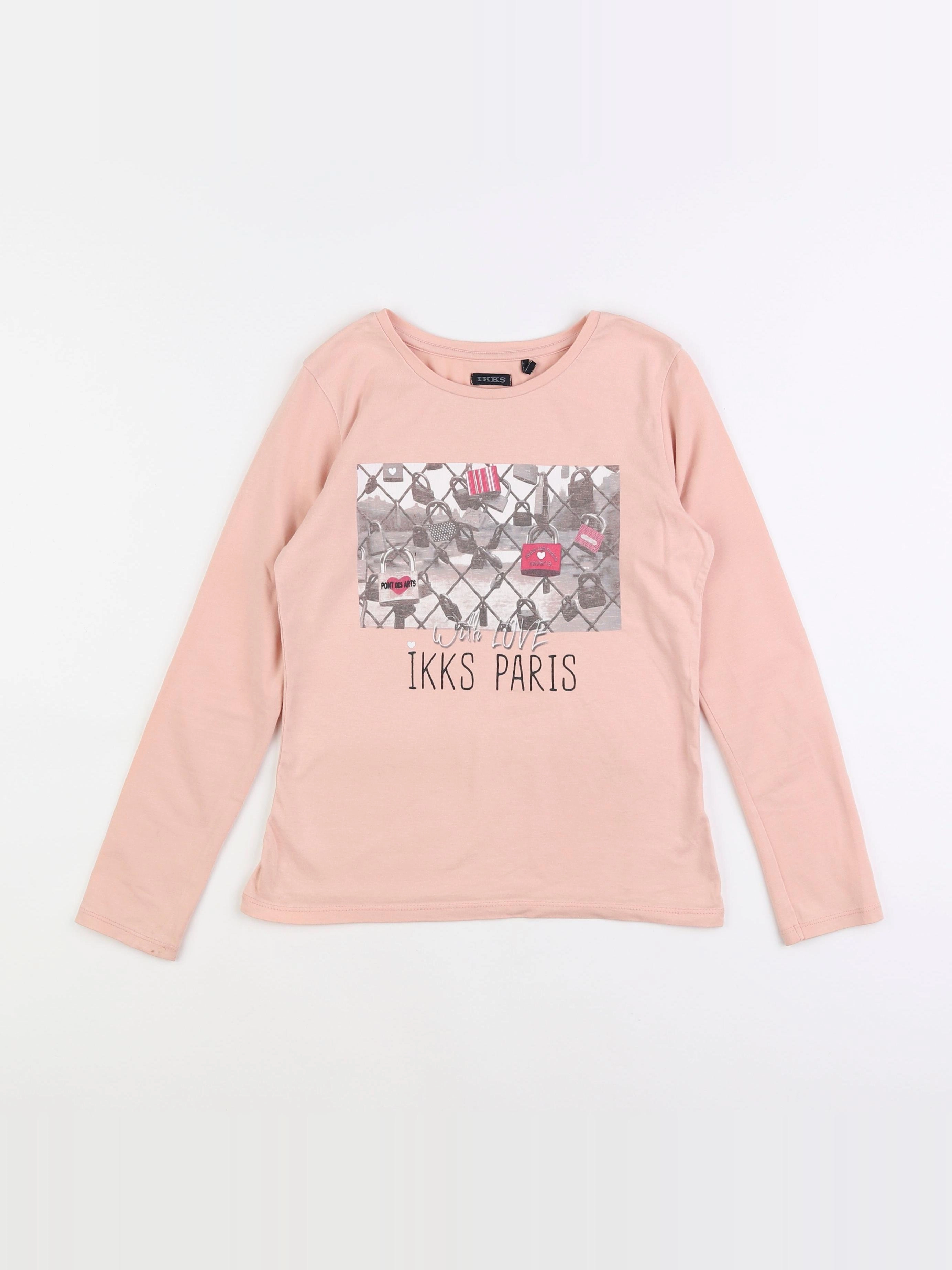 IKKS - tee-shirt rose - 10 ans