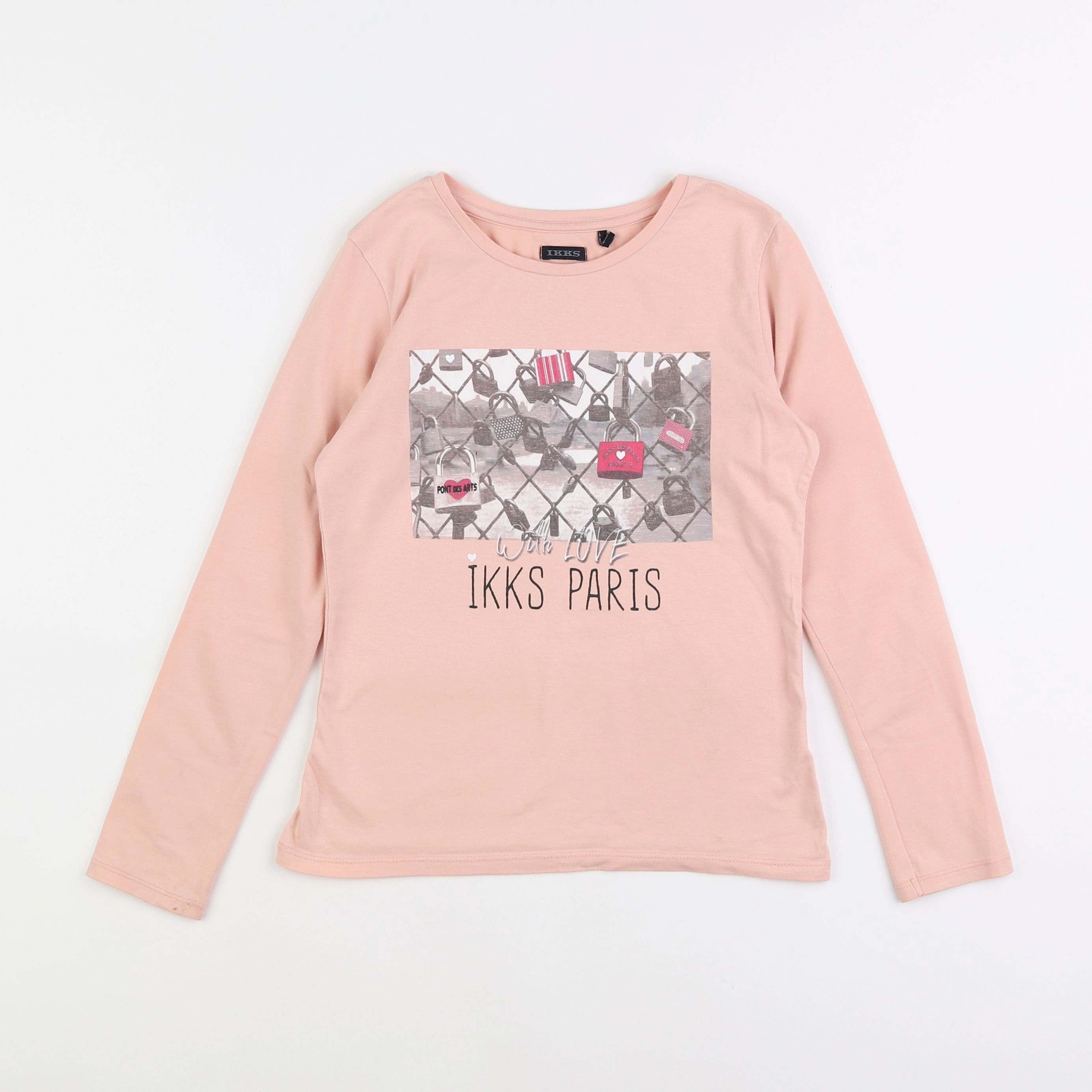 IKKS - tee-shirt rose - 10 ans