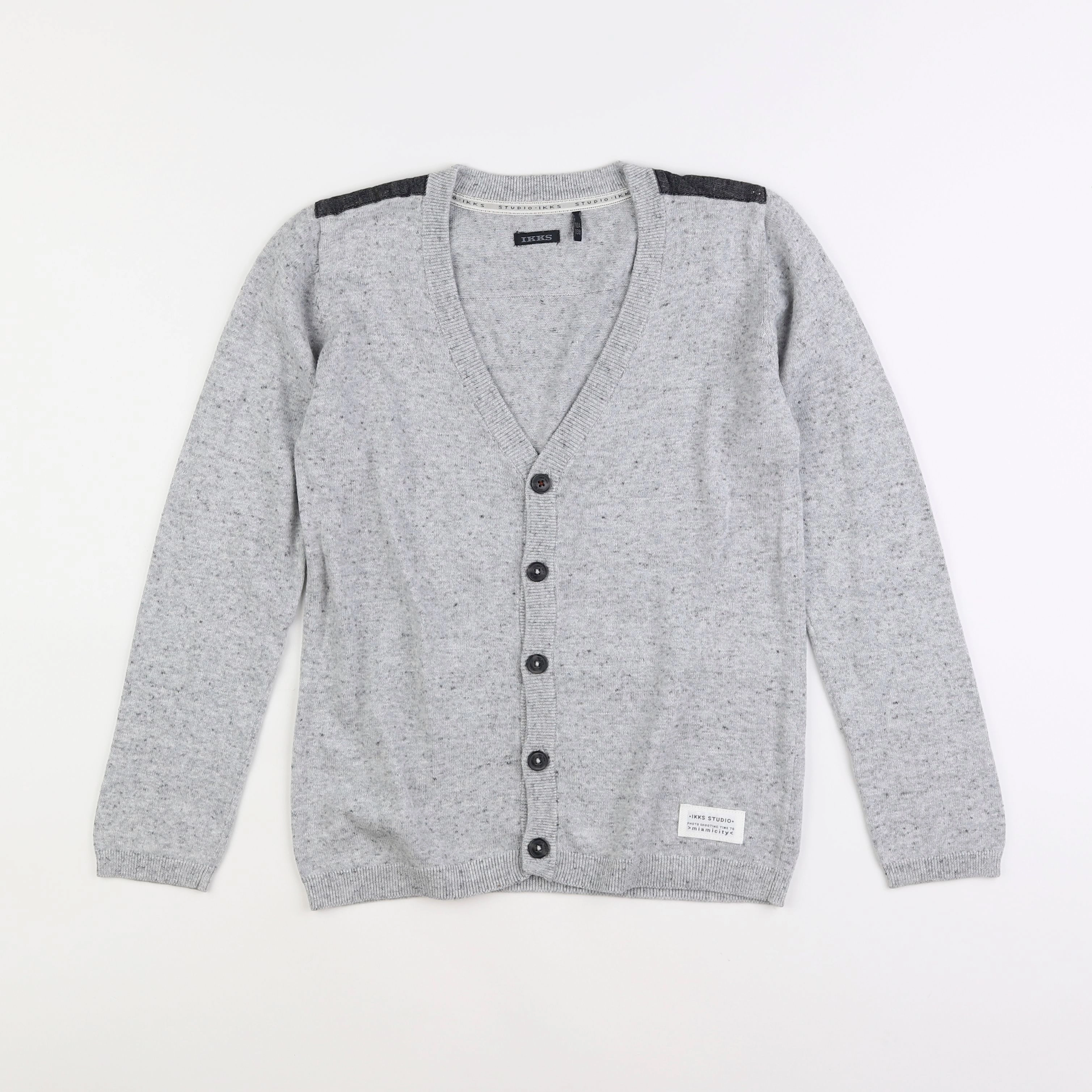 IKKS - gilet gris - 10 ans