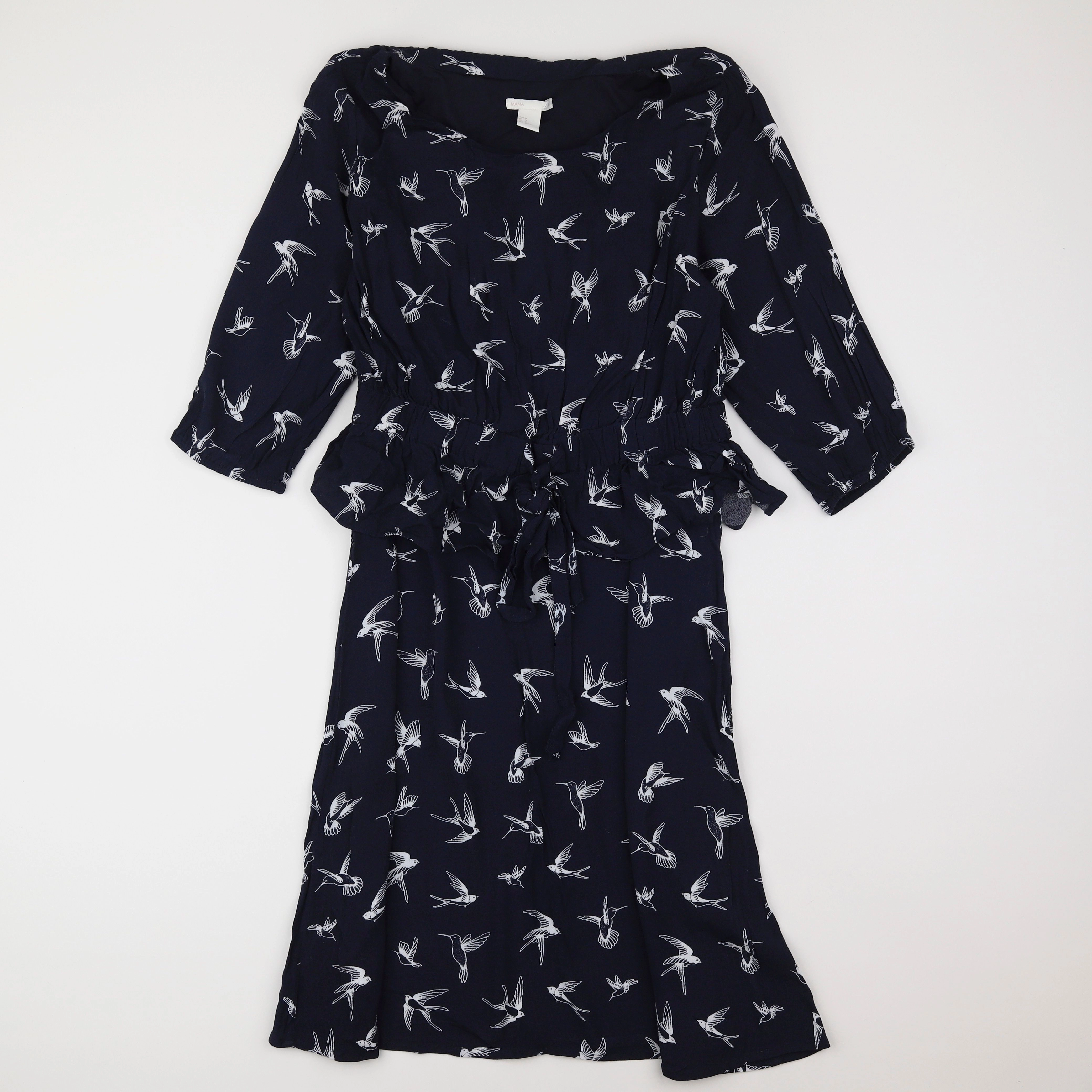 H&M - robe grossesse bleu - 38