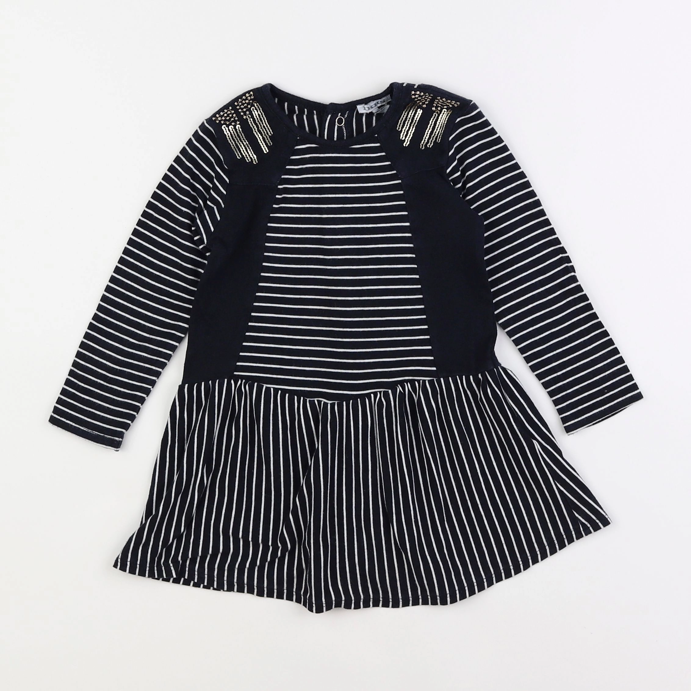 IKKS - robe bleu, blanc - 2 ans