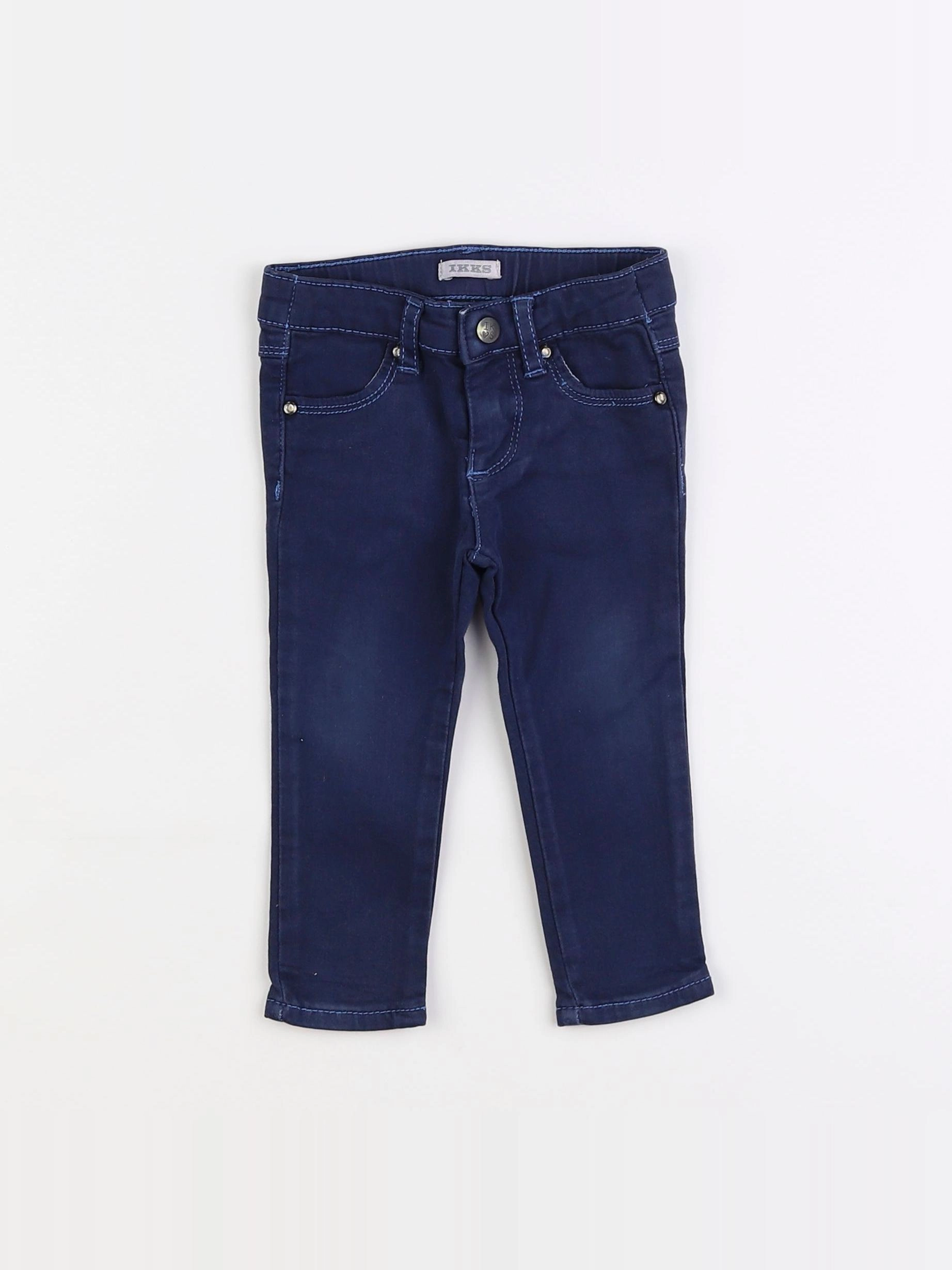IKKS - pantalon bleu - 12 mois