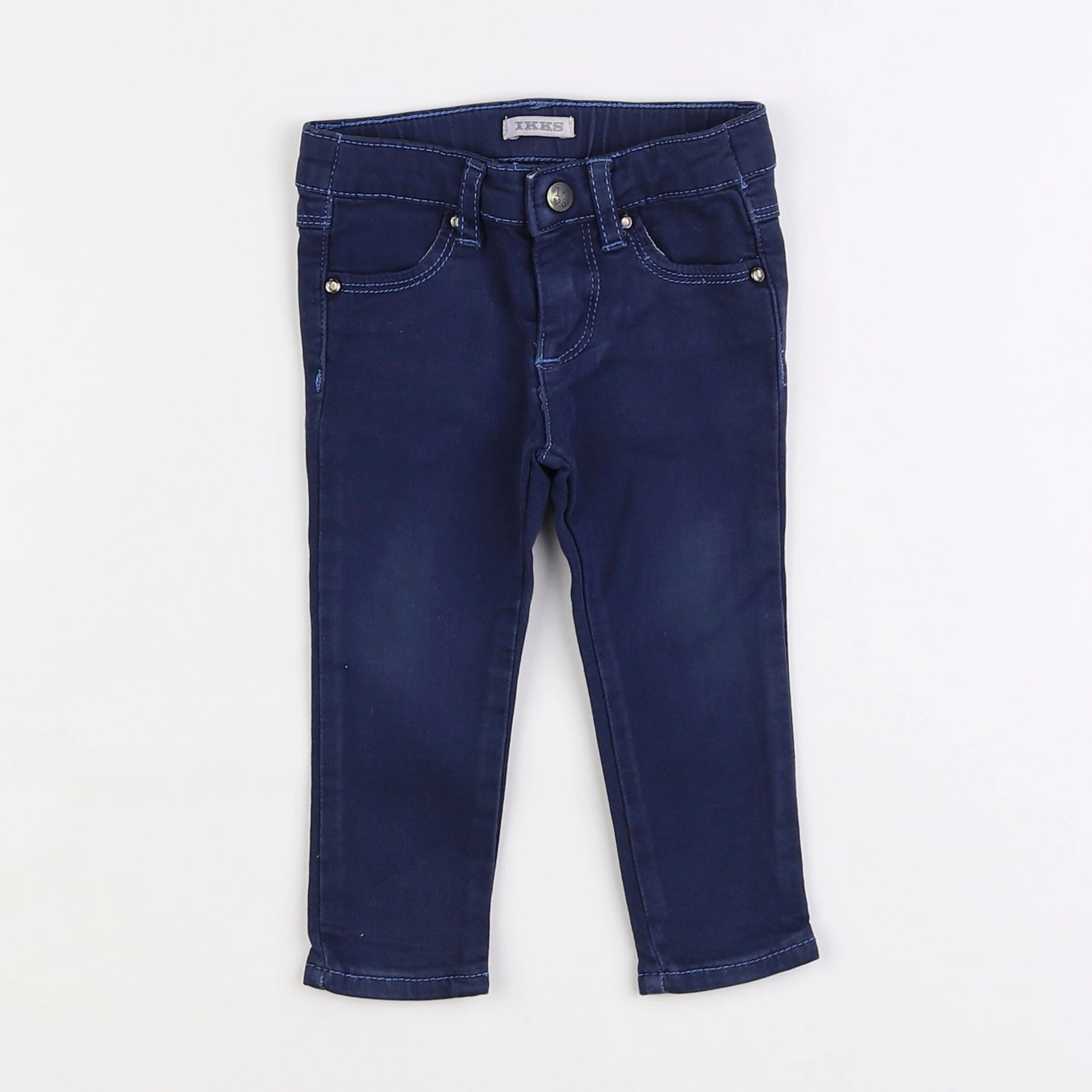 IKKS - pantalon bleu - 12 mois
