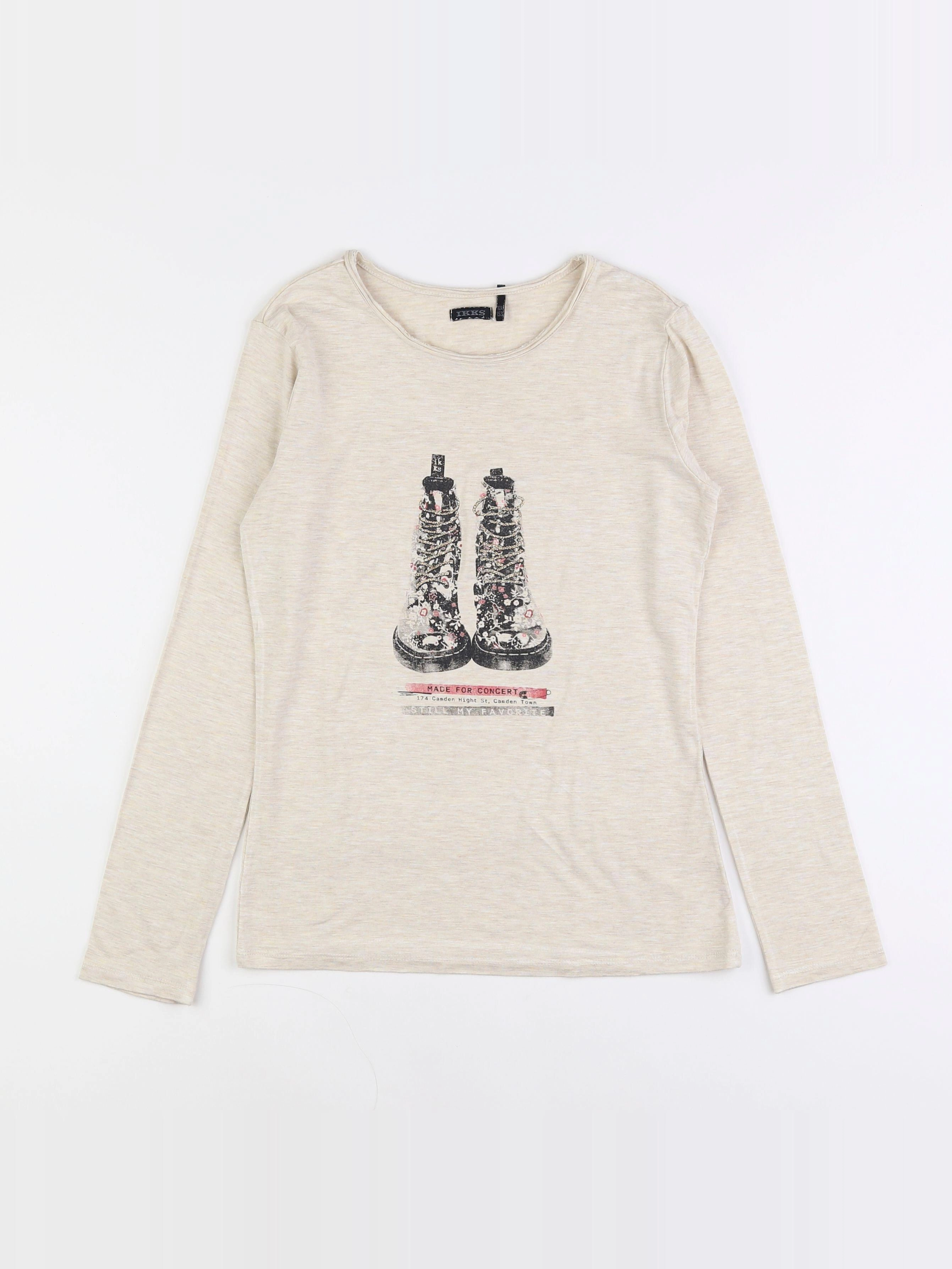 IKKS - tee-shirt beige - 12 ans