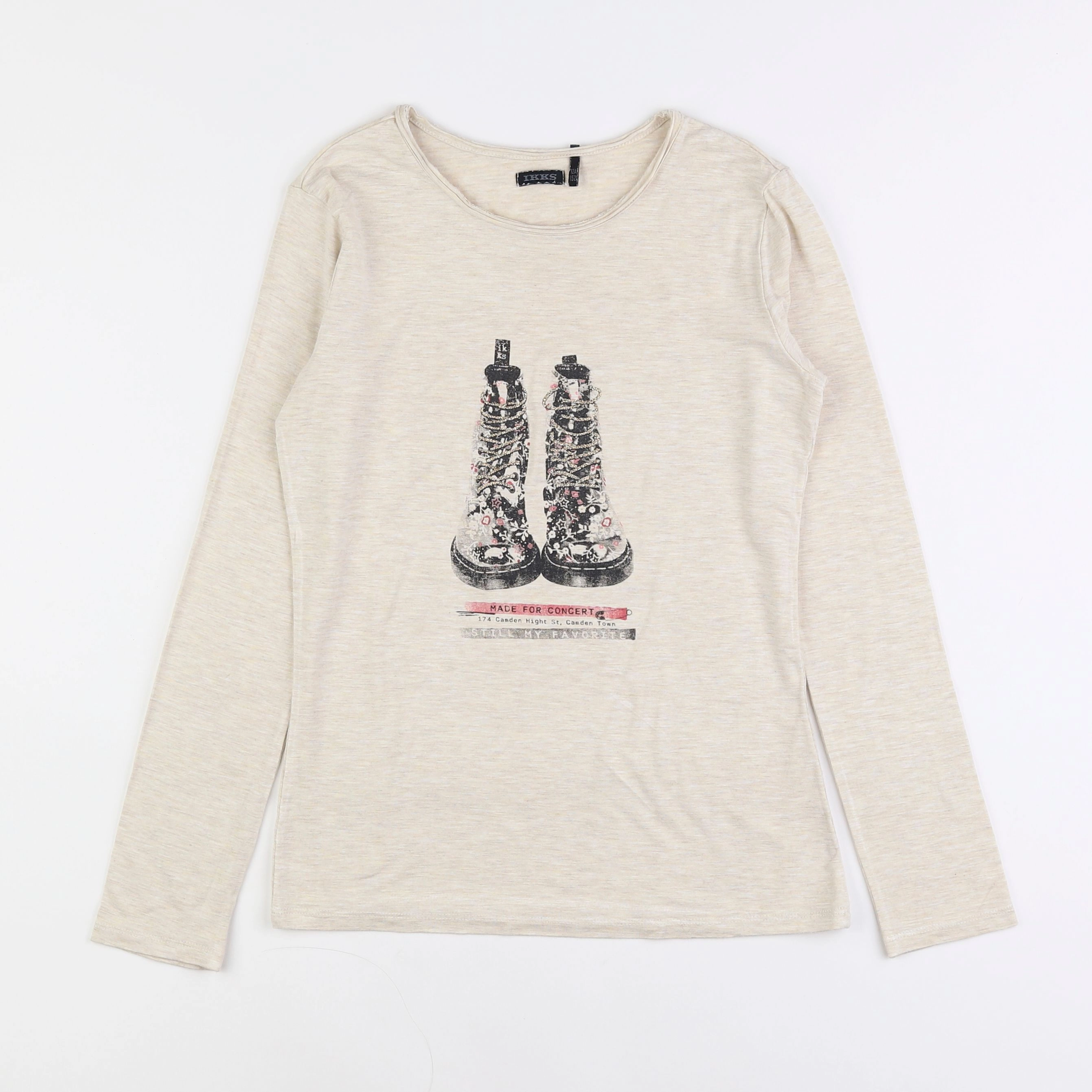 IKKS - tee-shirt beige - 12 ans