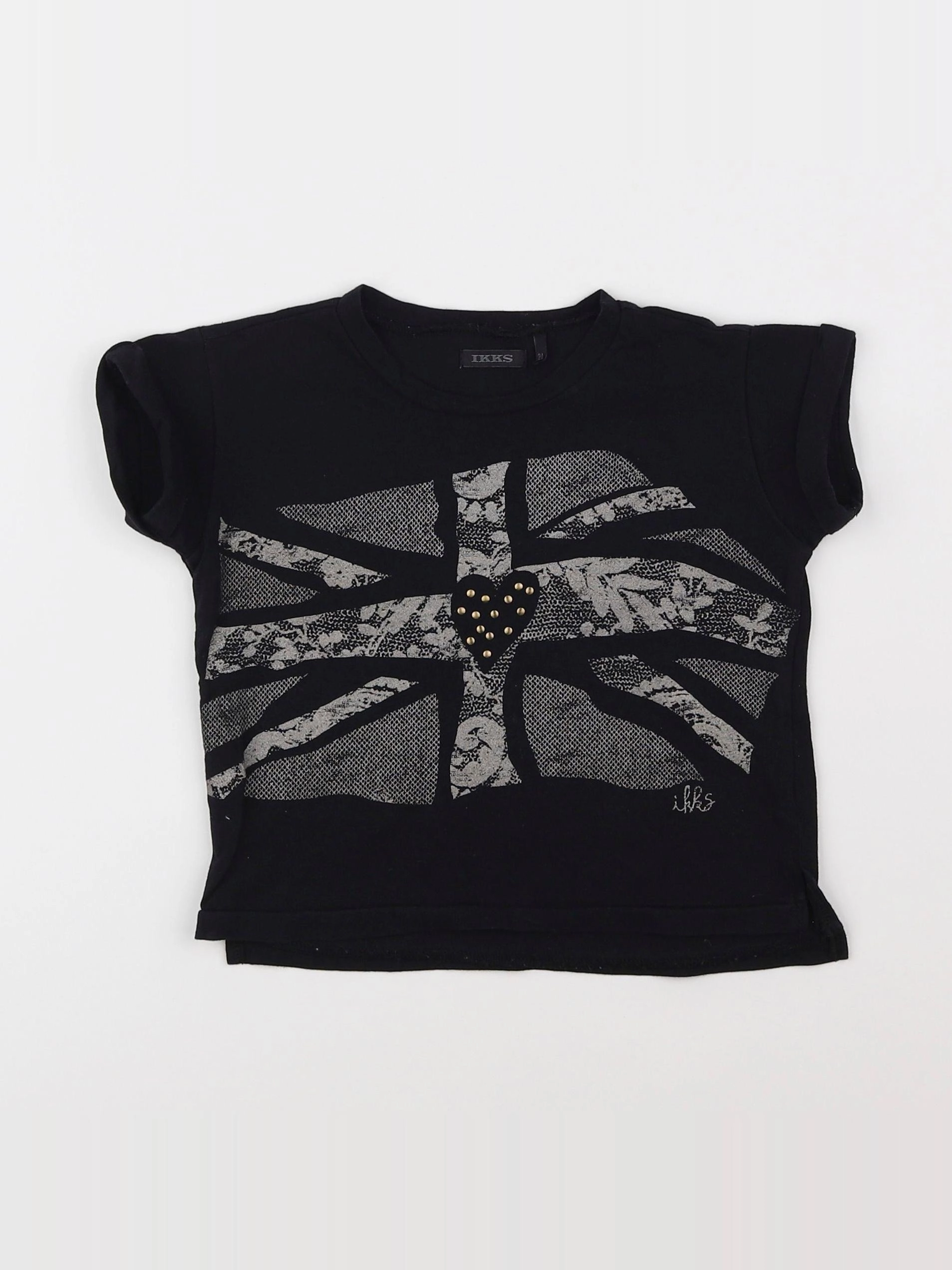 IKKS - tee-shirt noir - 2 ans