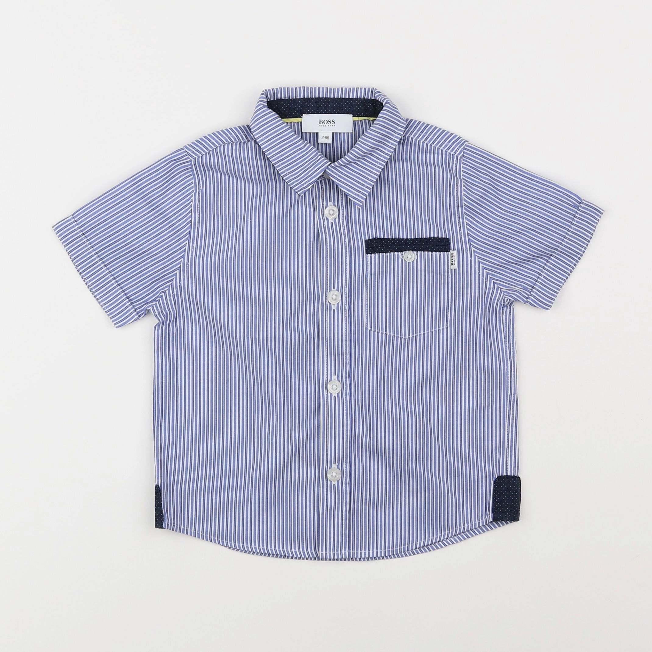 Hugo Boss - chemise bleu - 2 ans