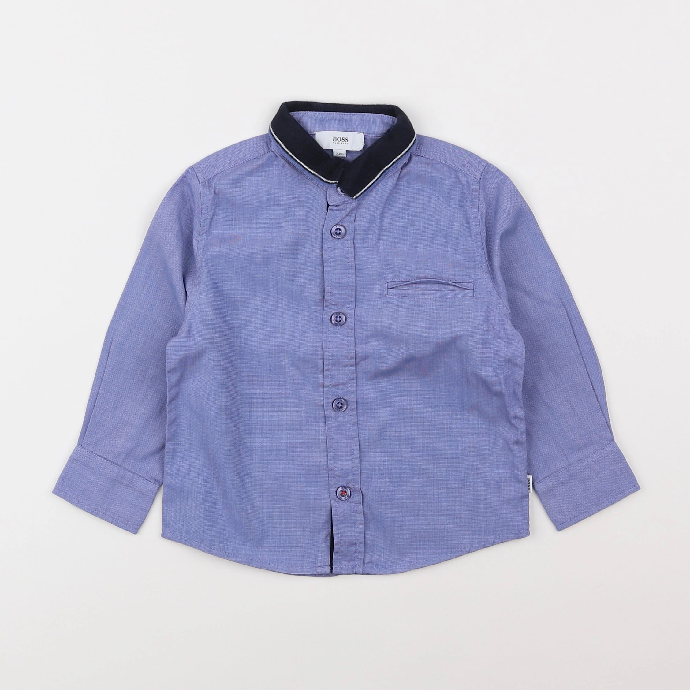 Hugo Boss - chemise bleu - 2 ans