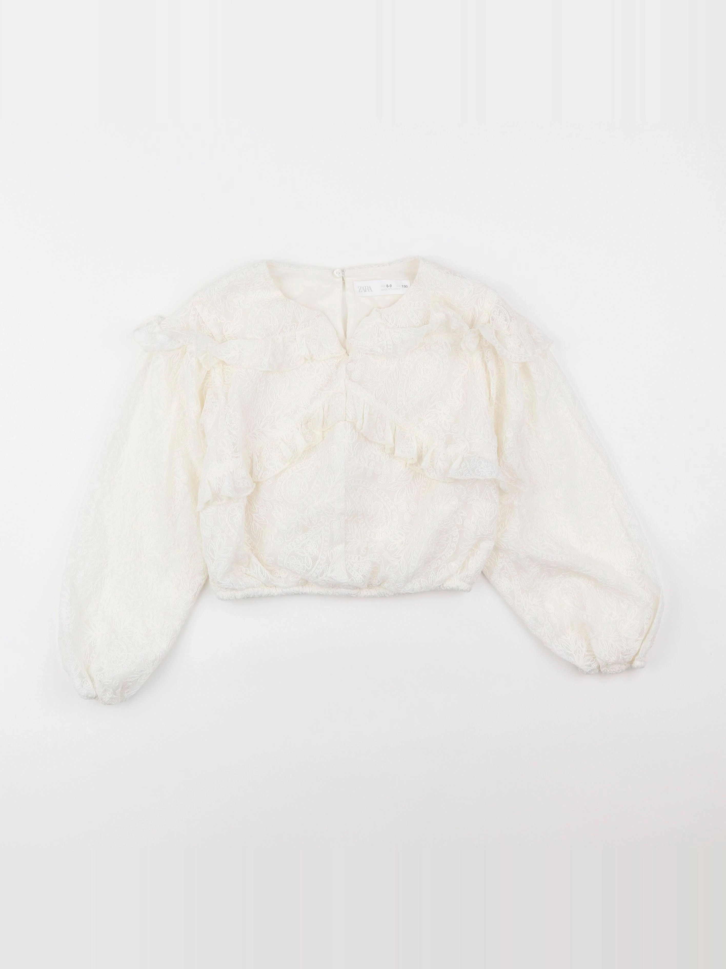 Zara - blouse beige - 8/9 ans