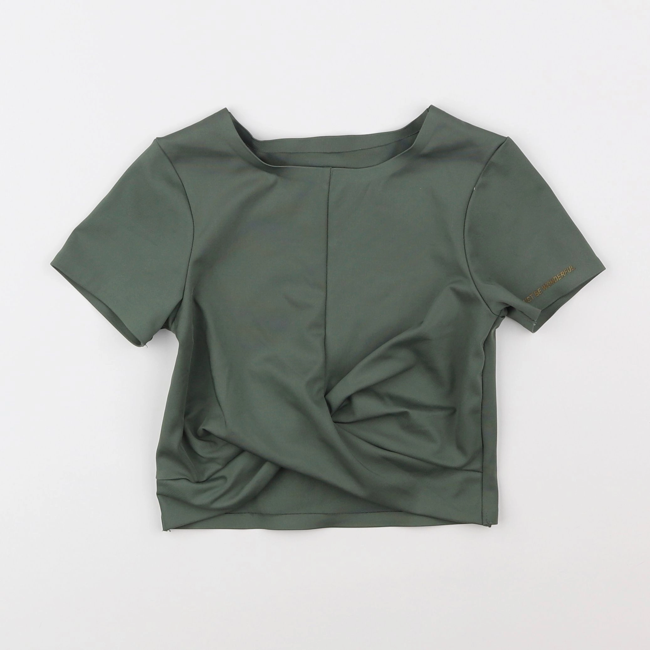 Zara - tee-shirt vert - 8/9 ans