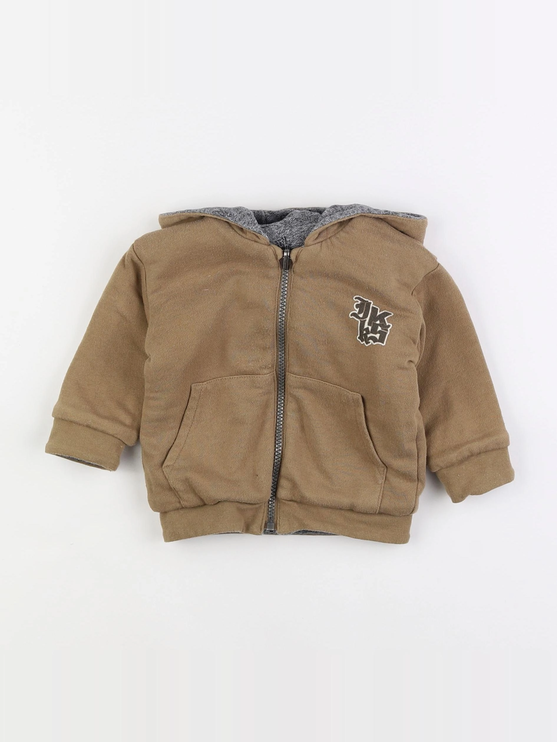 IKKS - sweat marron, gris - 12 mois