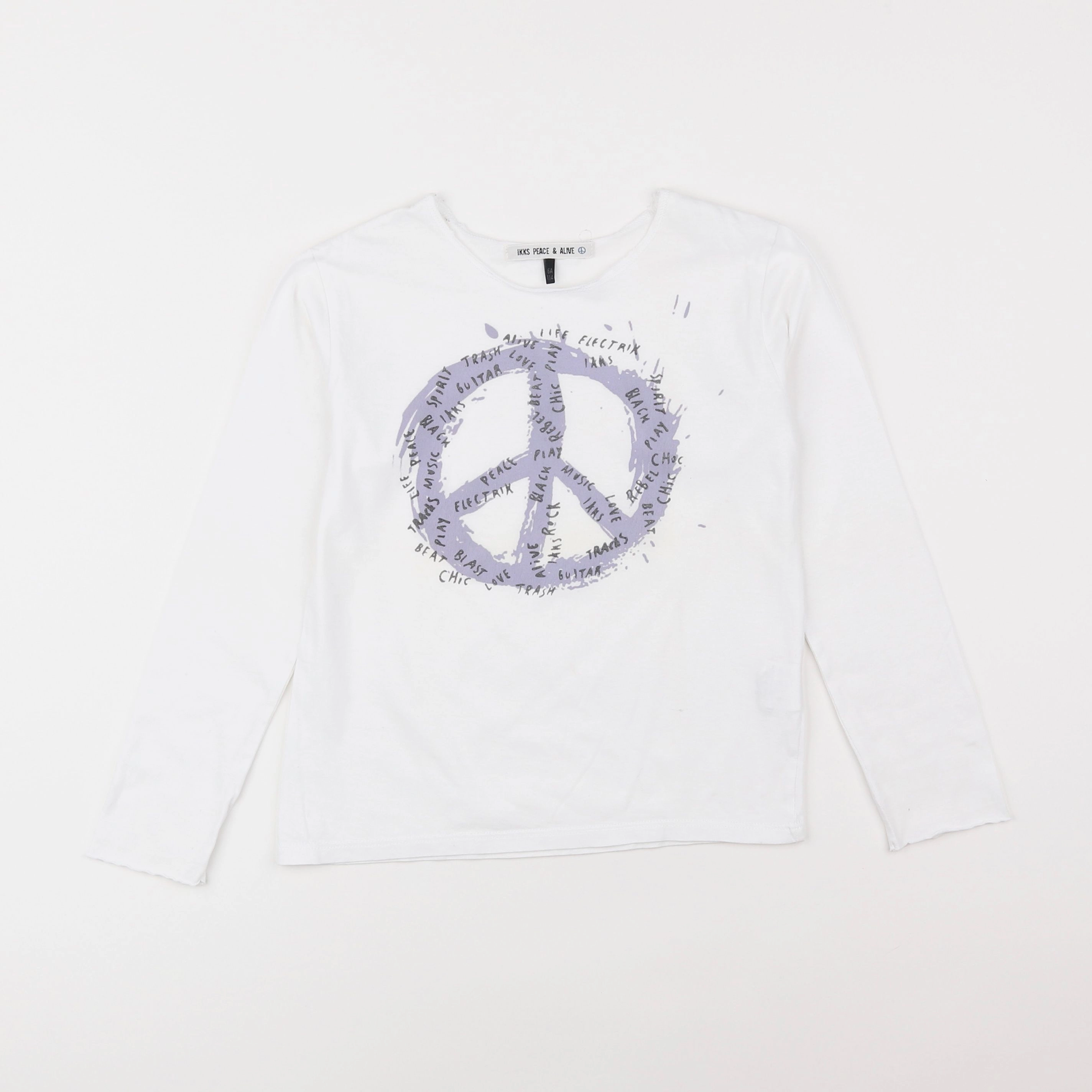 IKKS - tee-shirt blanc - 6 ans