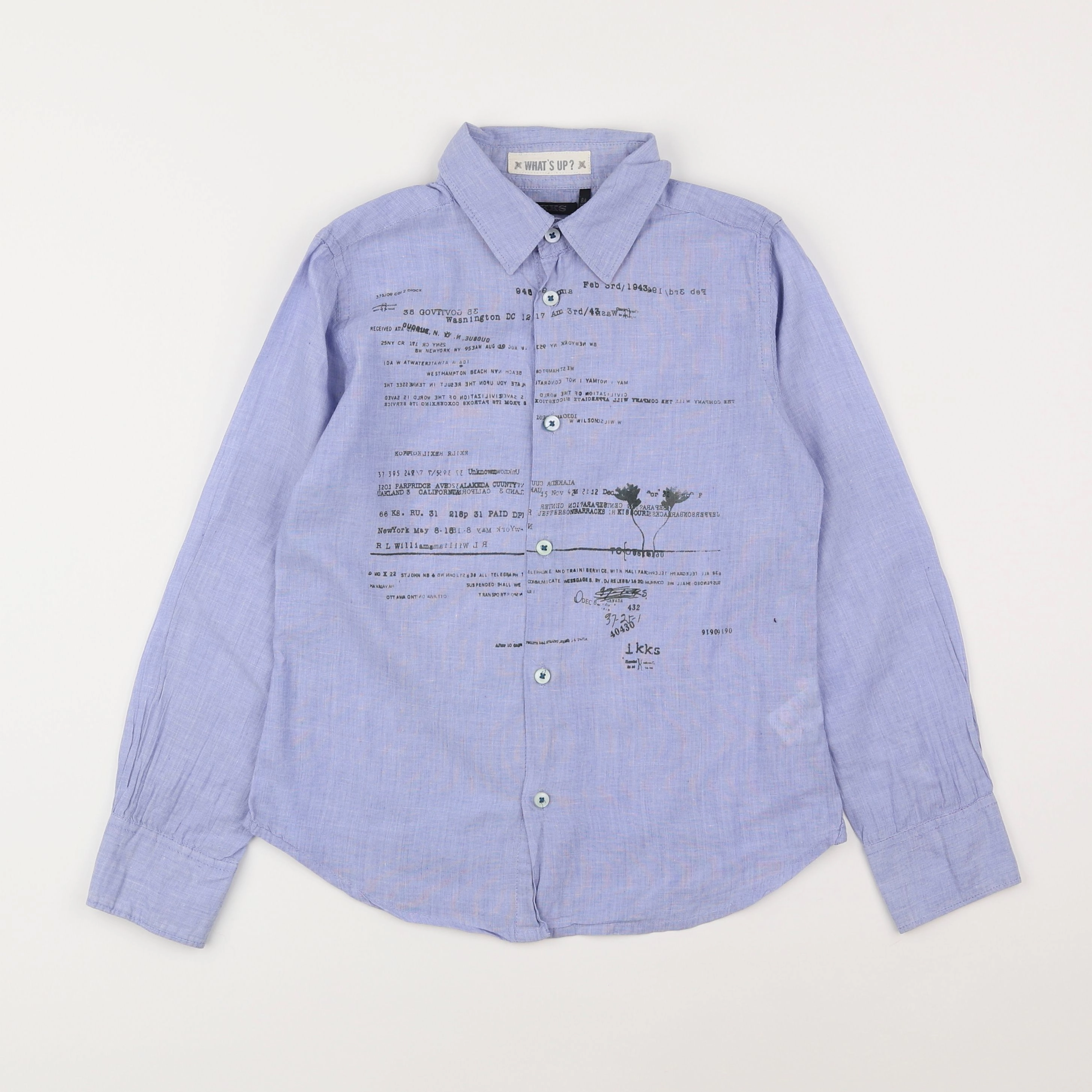 IKKS - chemise bleu - 8 ans