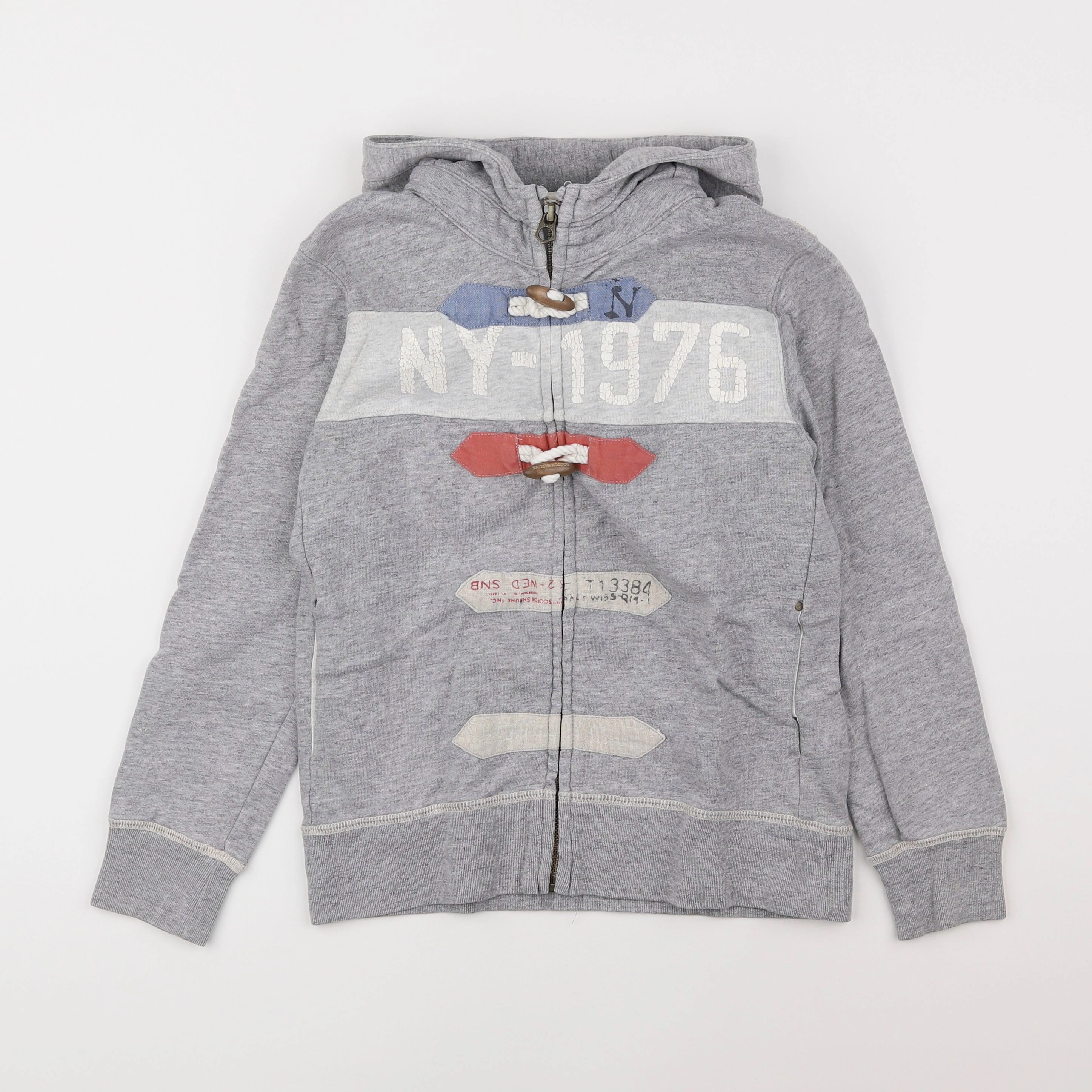 Scotch Shrunk - sweat gris - 8 ans