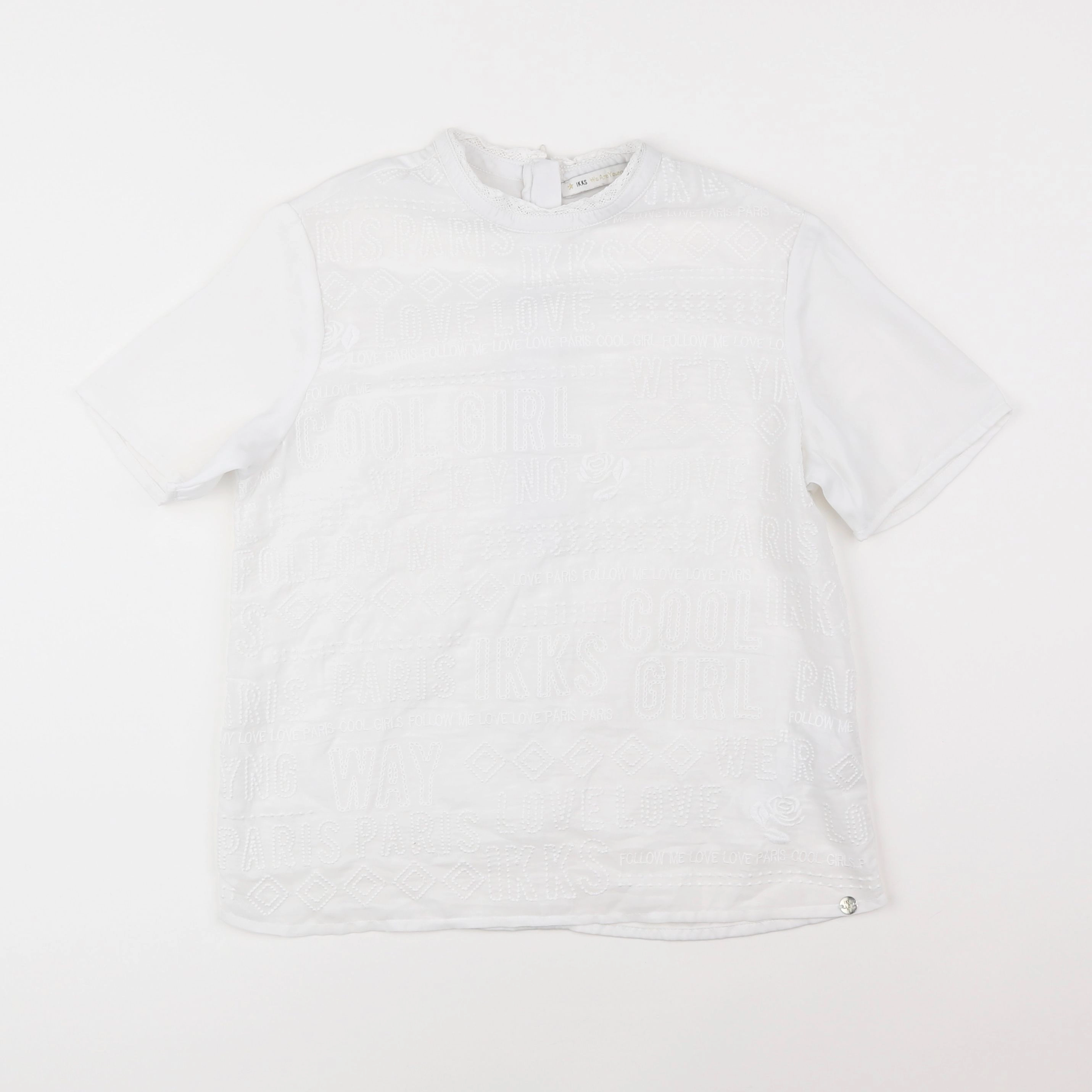 IKKS - blouse blanc - 12 ans
