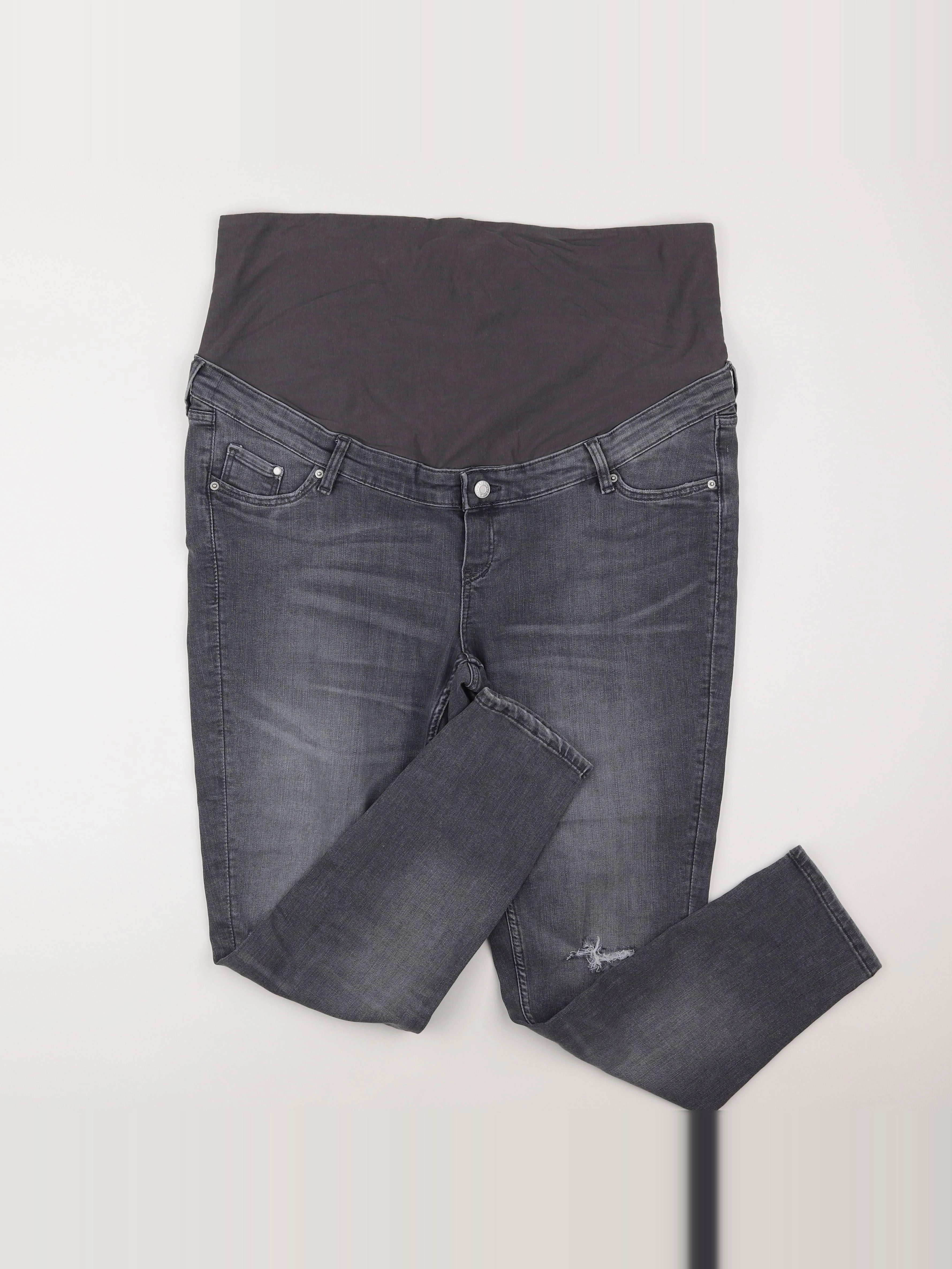 H&M - jean grossesse gris - 48 à 50