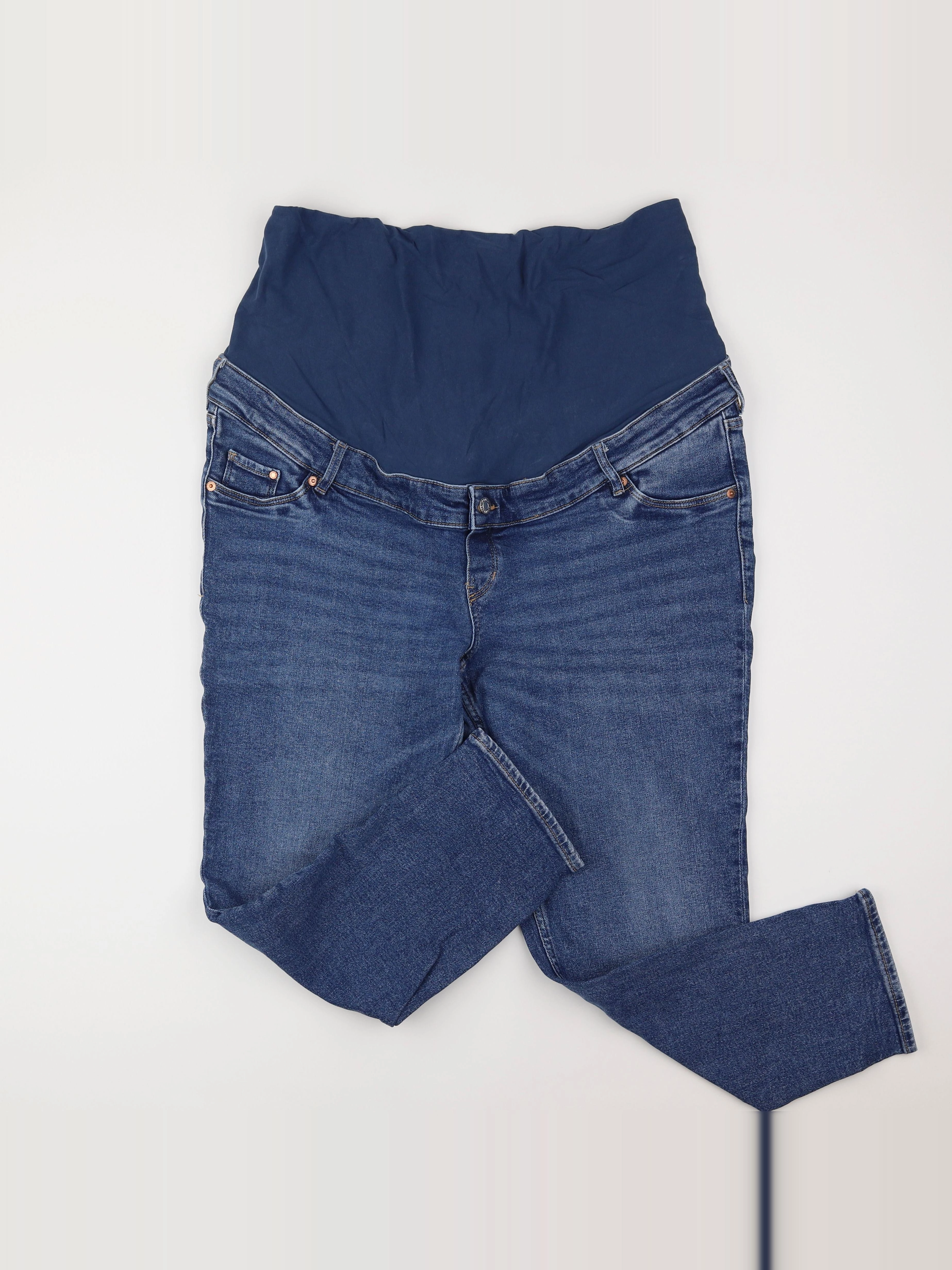 H&M - jean grossesse bleu - 48 à 50