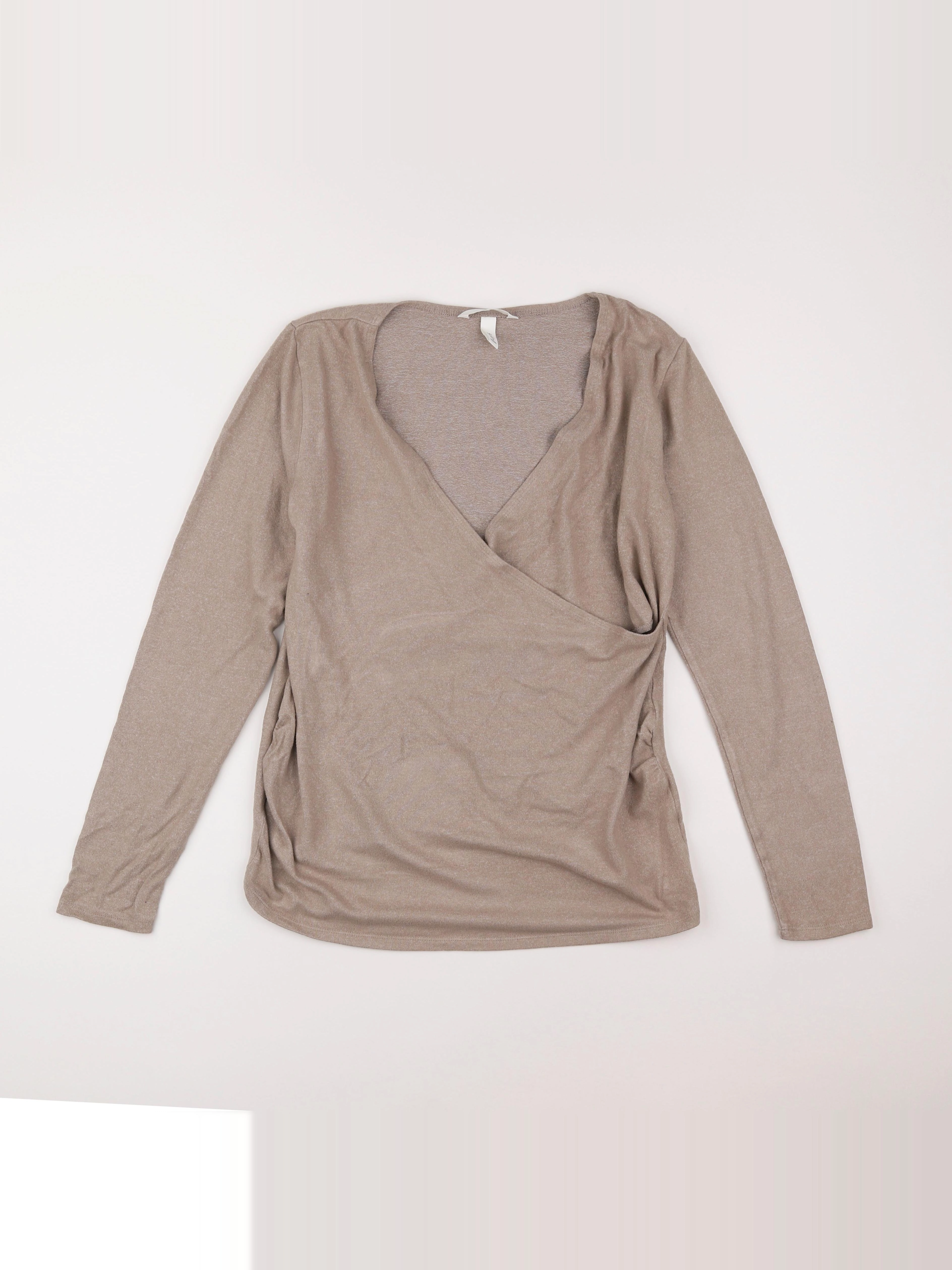 H&M - tee-shirt grossesse beige - 44 à 46
