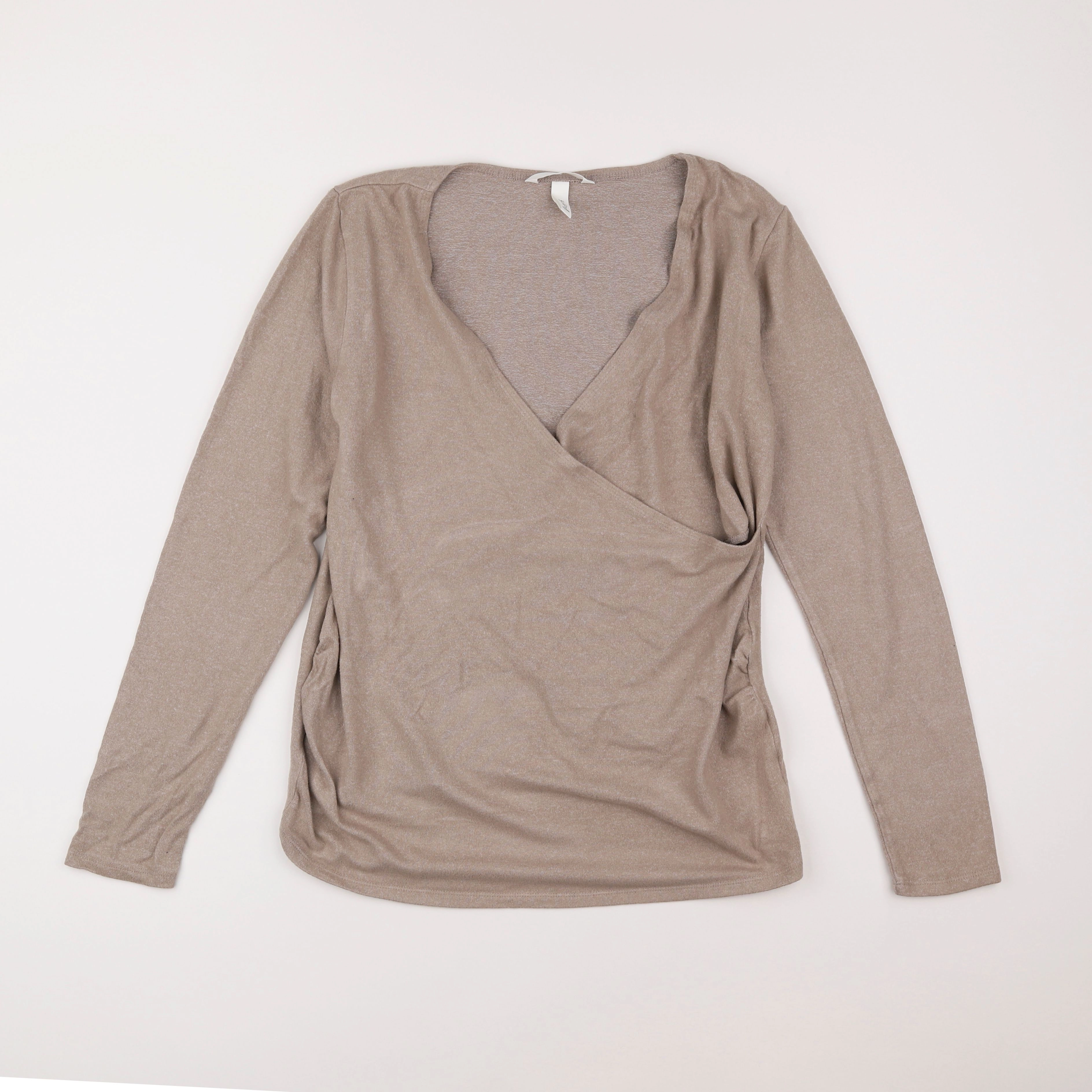 H&M - tee-shirt grossesse beige - 44 à 46