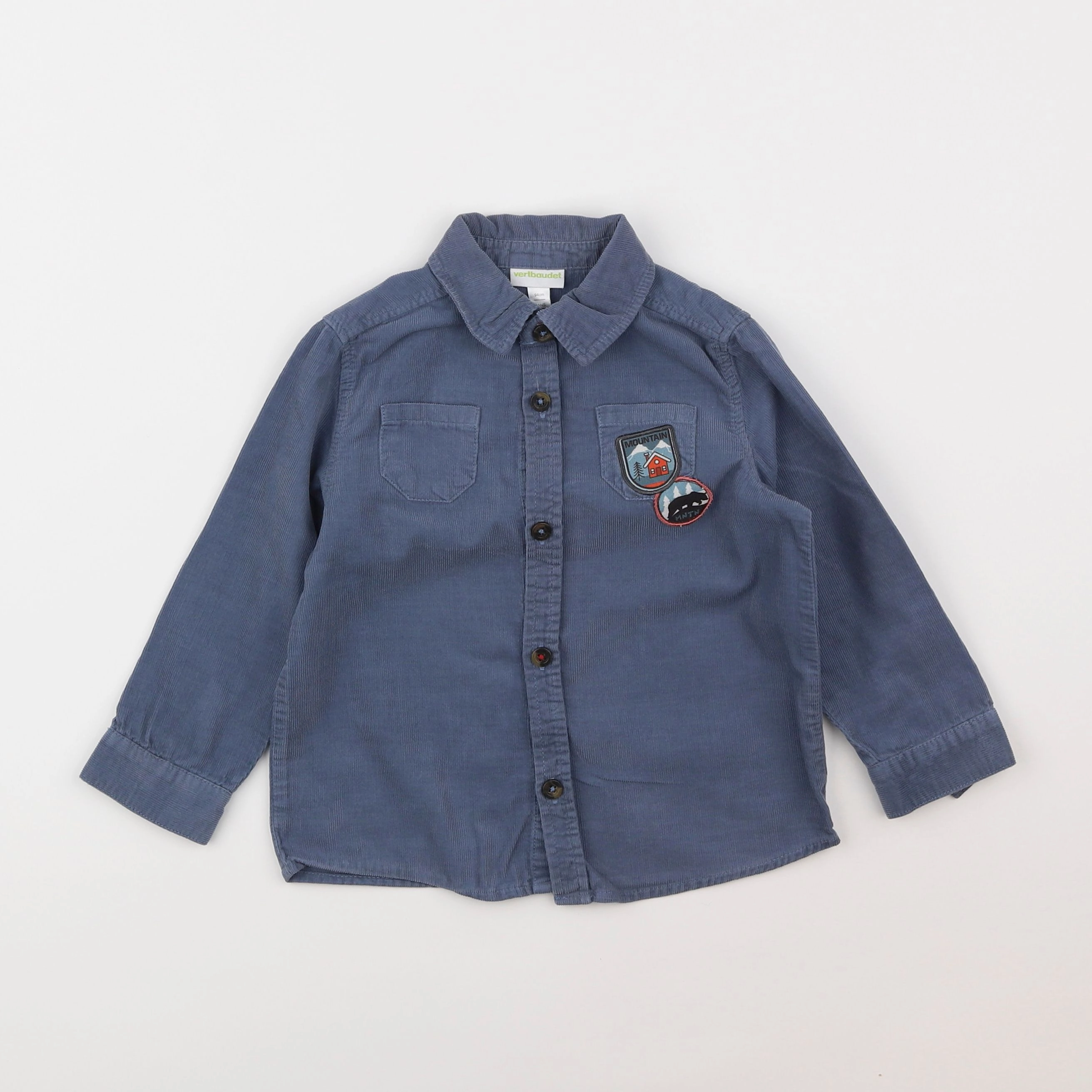 Vertbaudet - chemise bleu - 3 ans