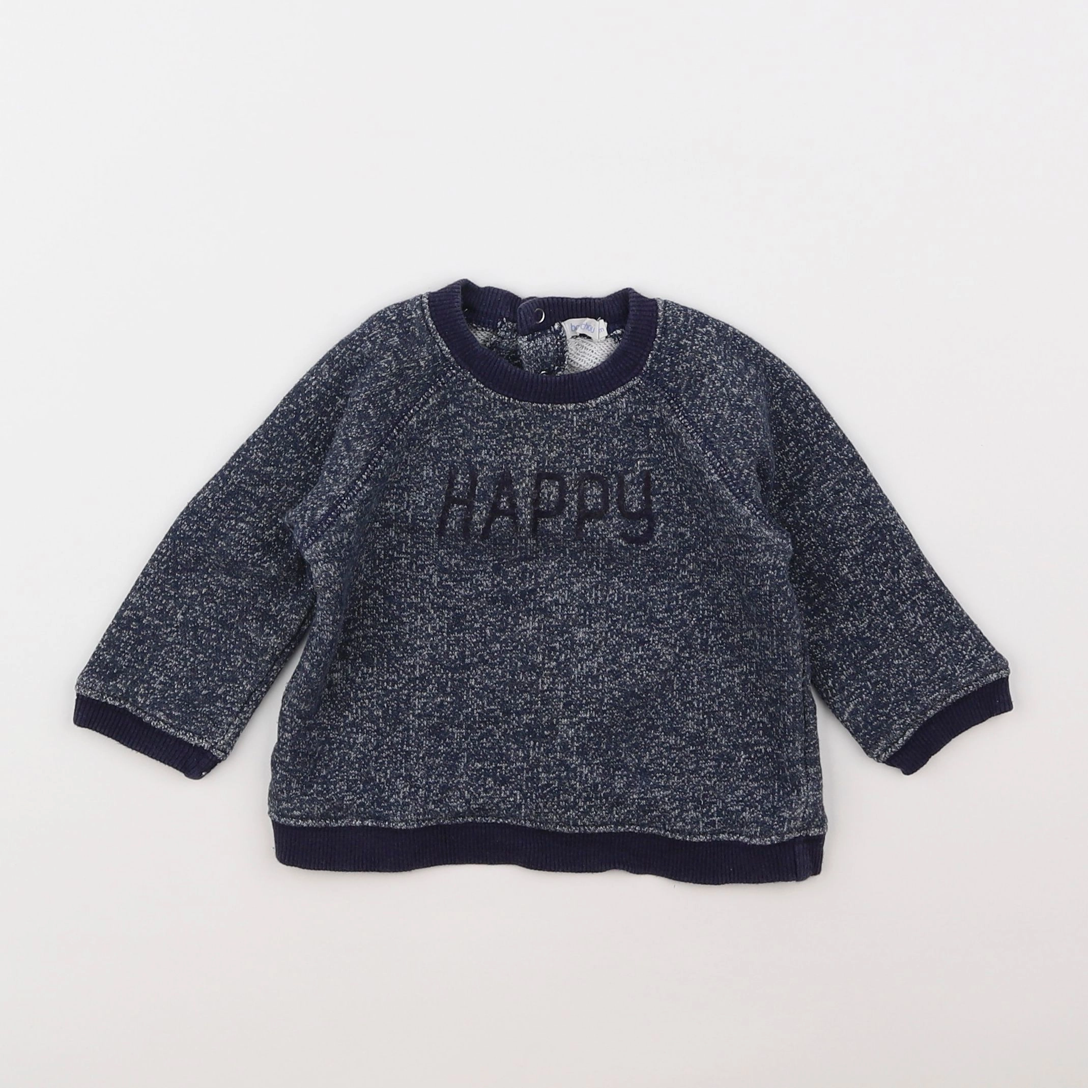 Boutchou - sweat bleu - 12 mois