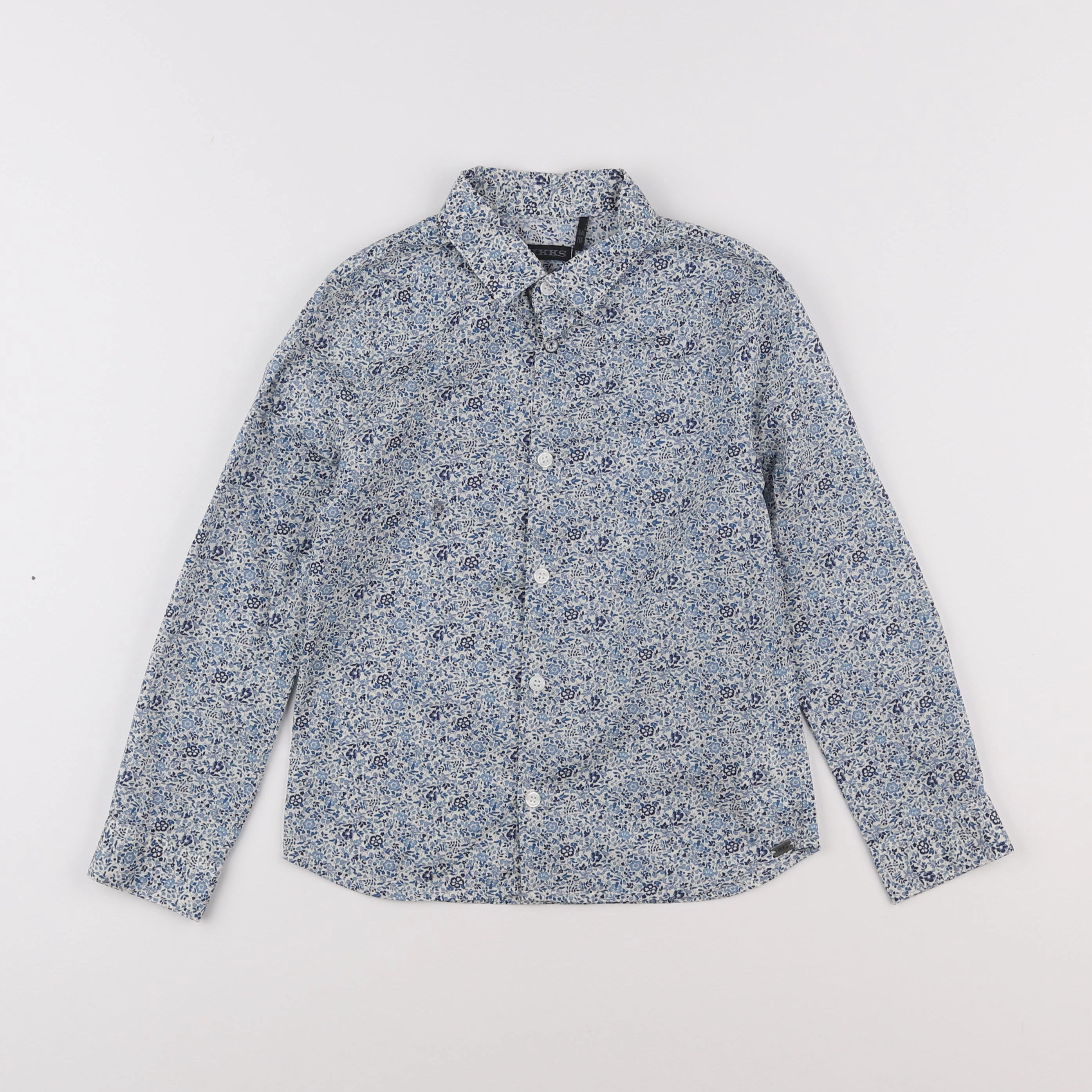 IKKS - chemise bleu, blanc - 6 ans
