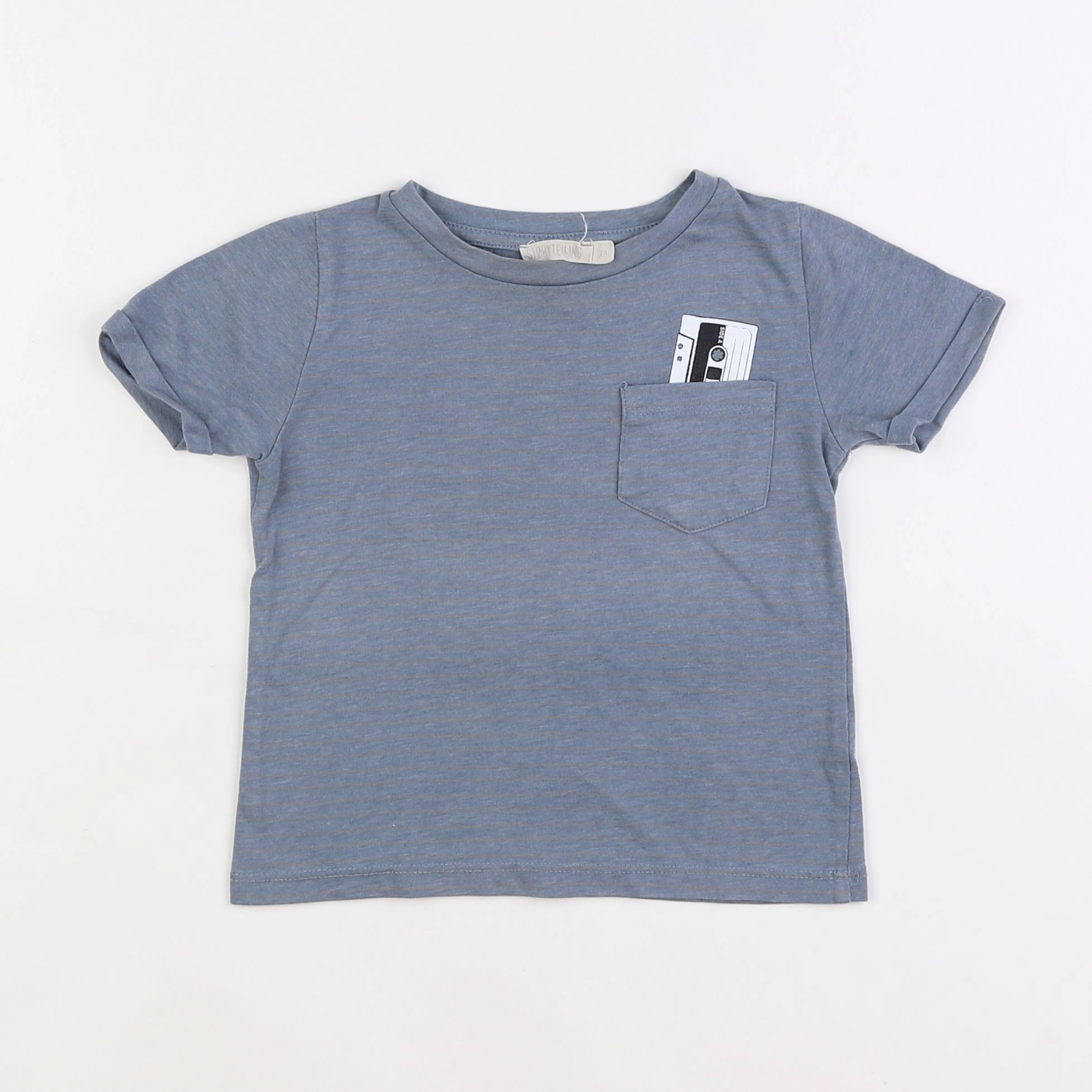 Storytelling - tee-shirt bleu - 2 ans