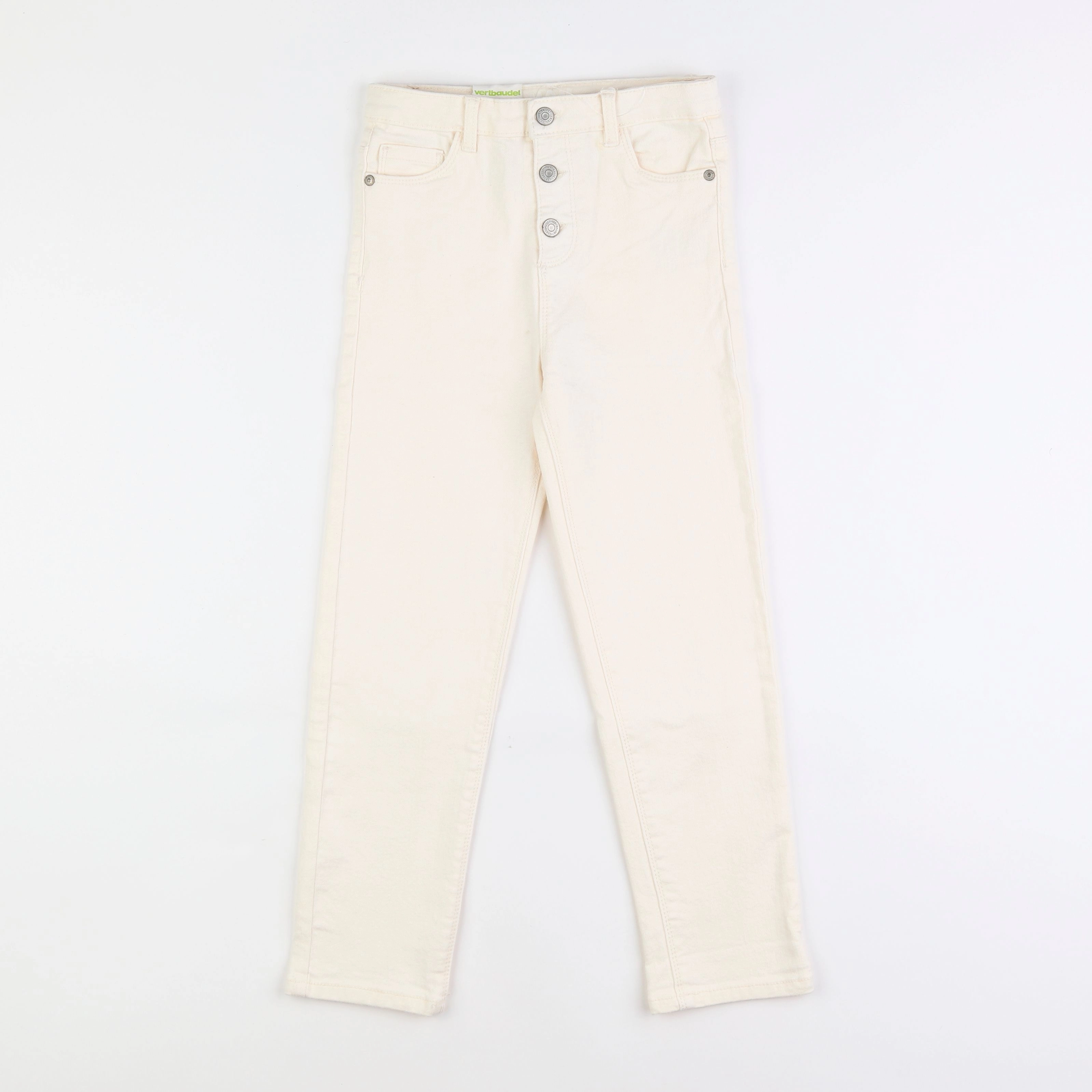 Vertbaudet - pantalon beige - 8 ans