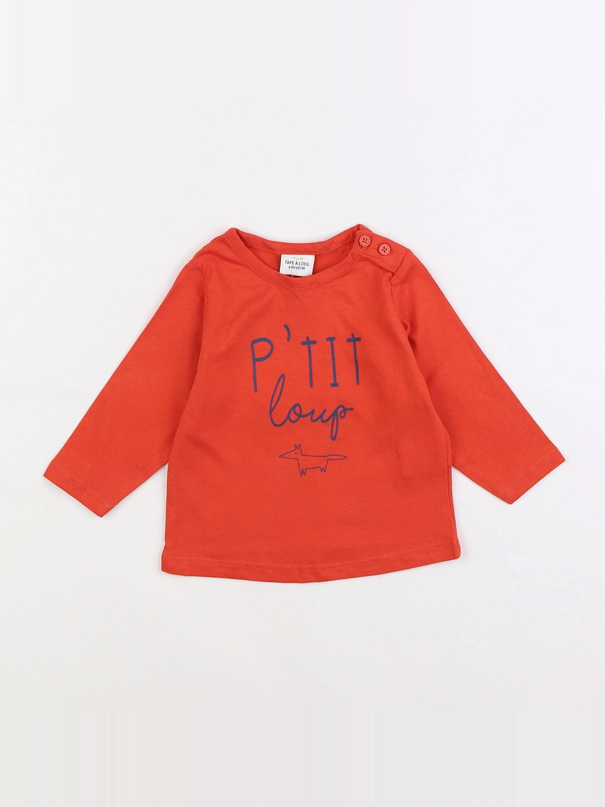 Tape à l'oeil - tee-shirt rouge - 6 mois