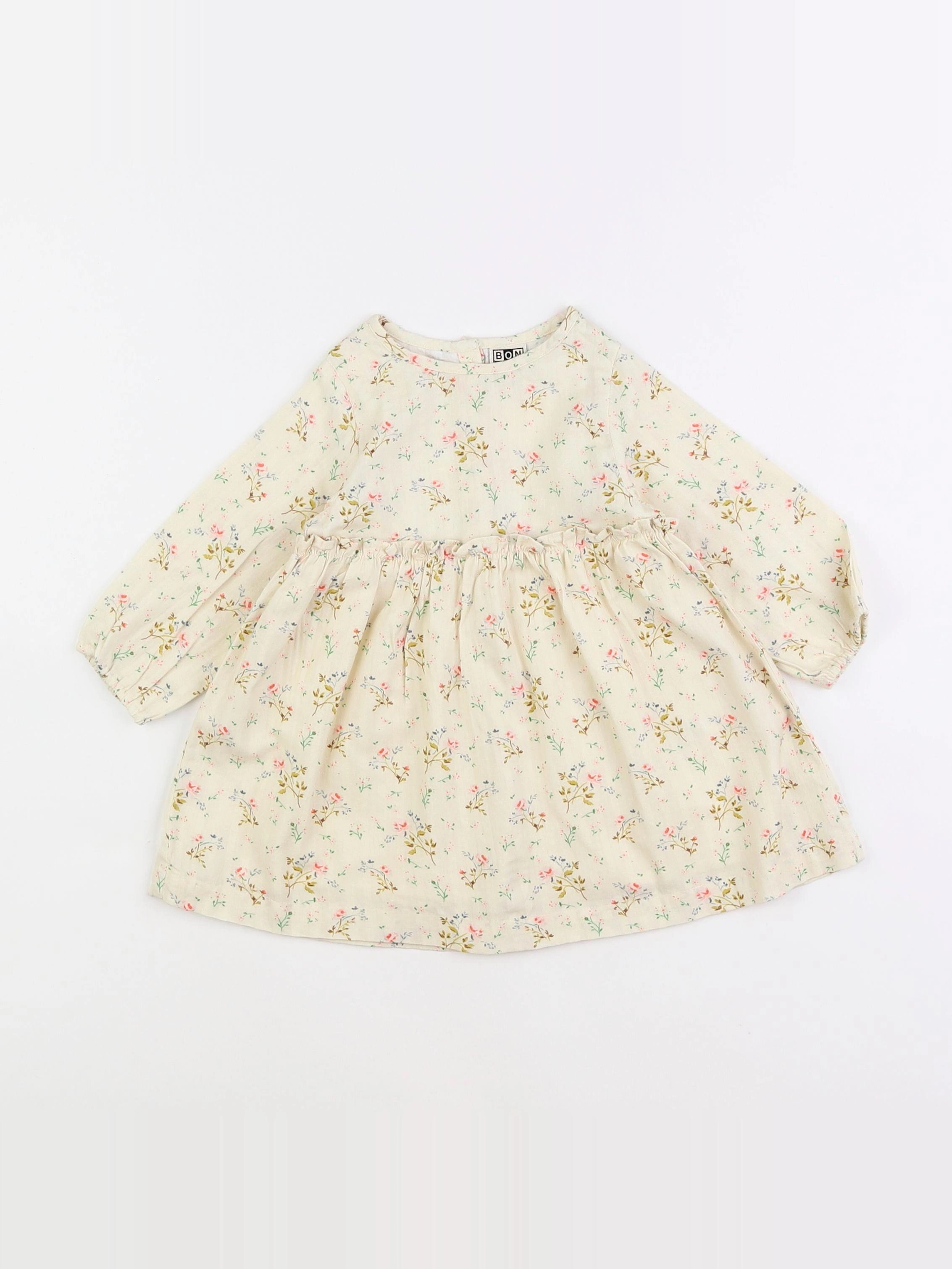 Bonton - robe beige - 12 mois