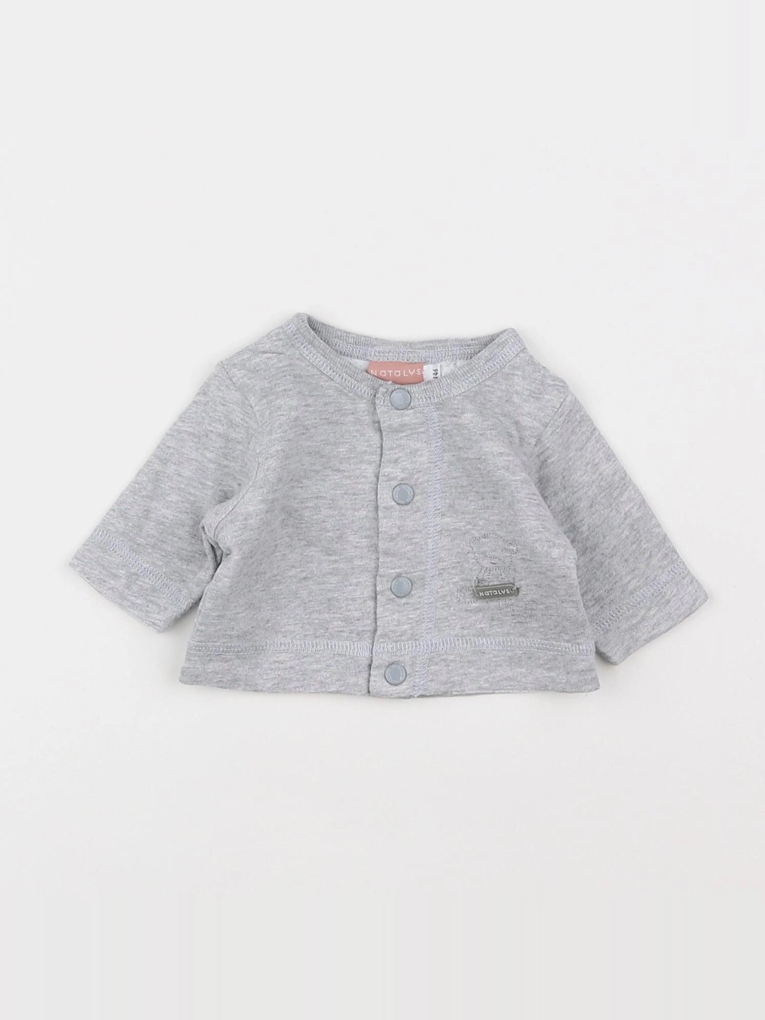 Natalys - sweat gris - Prématuré