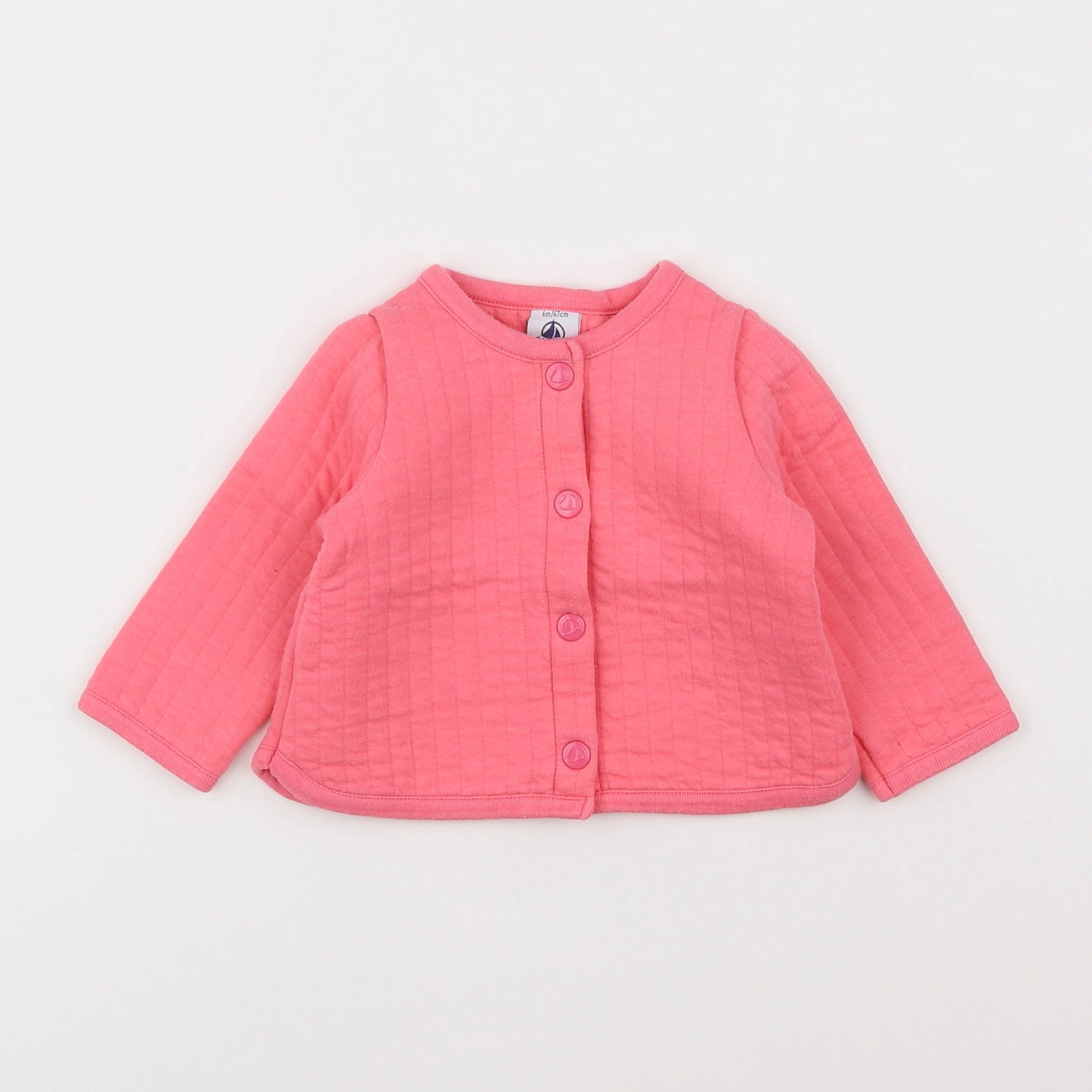 Petit Bateau - sweat rose - 6 mois