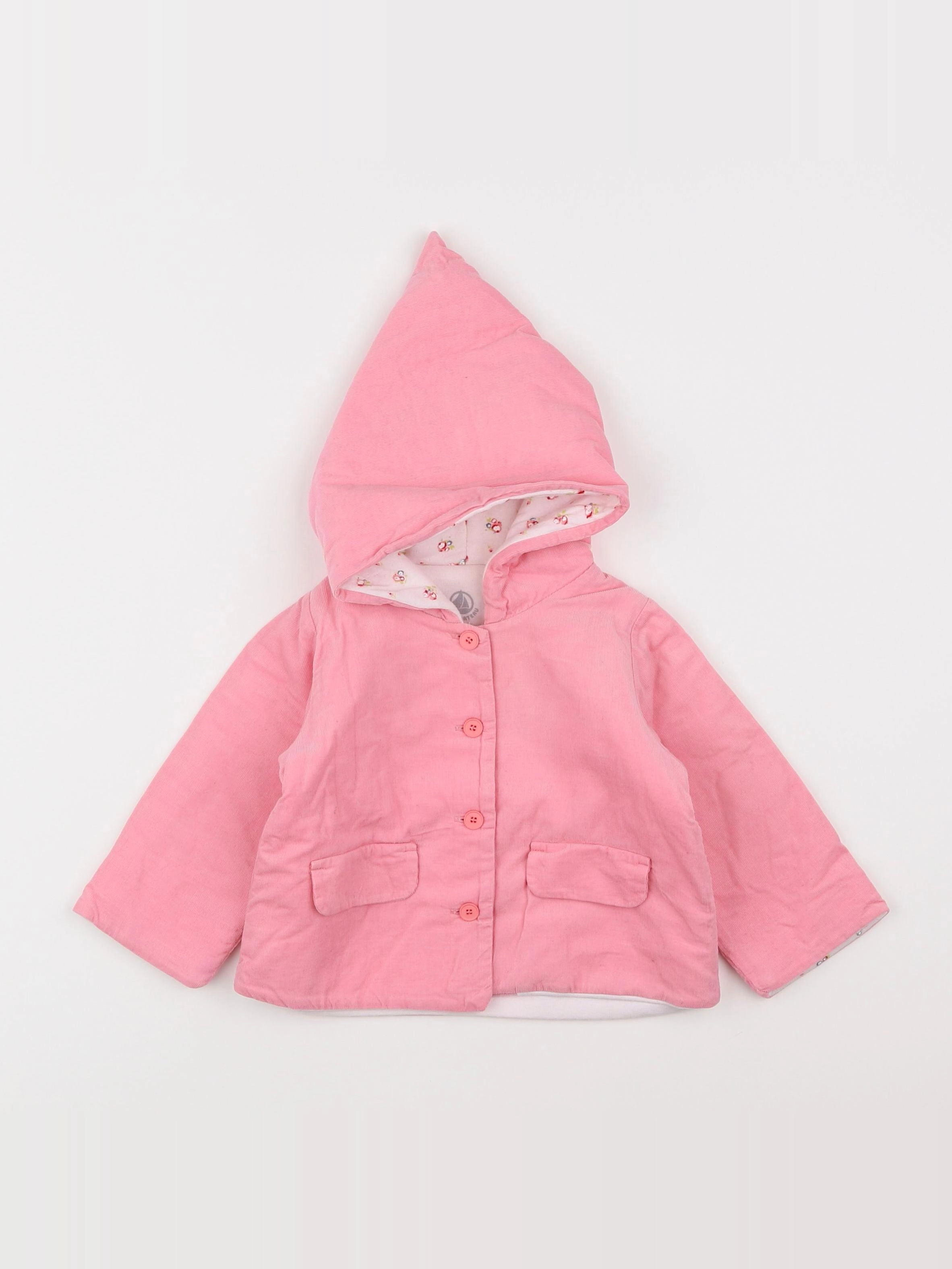Petit Bateau - veste rose - 6 mois
