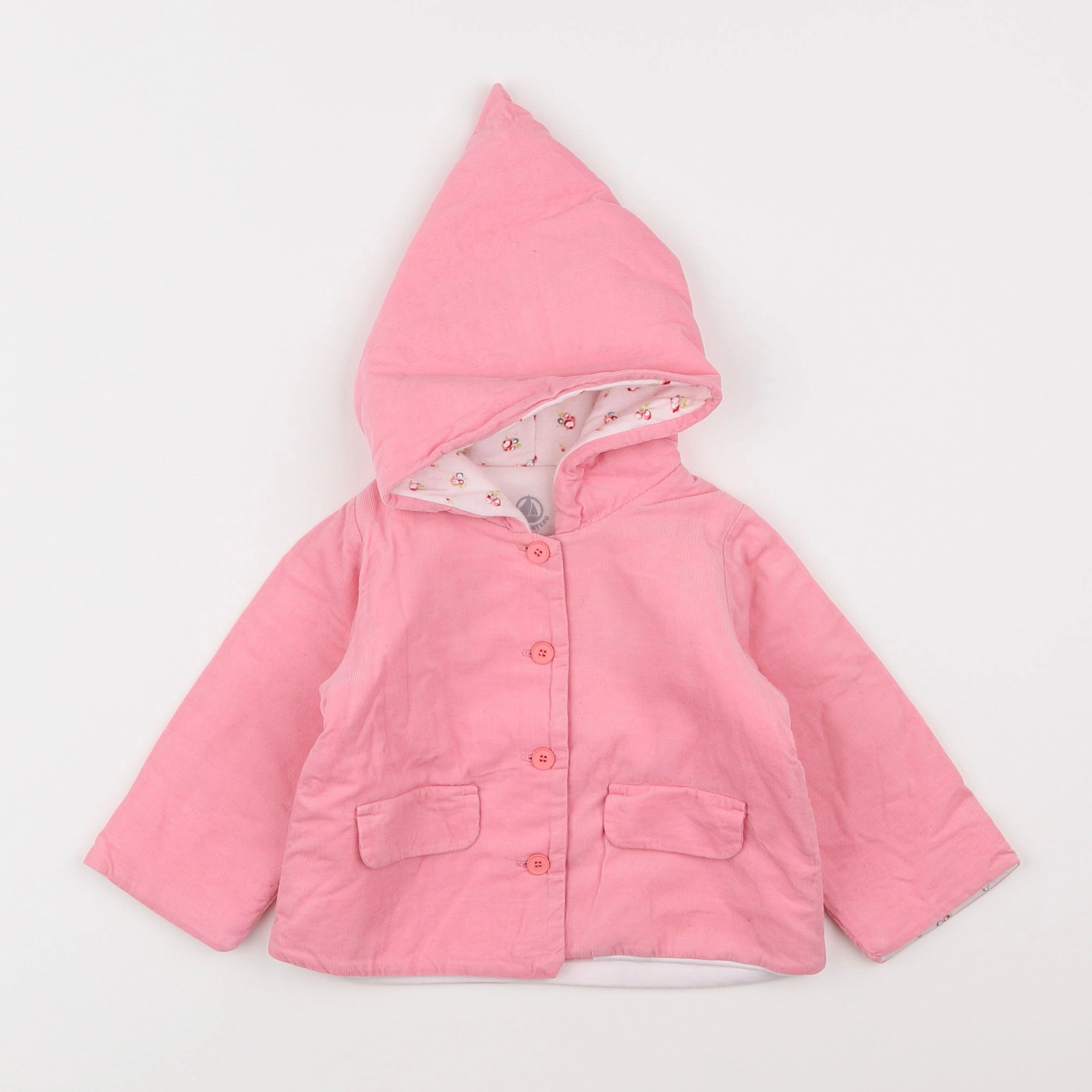 Petit Bateau - veste rose - 6 mois