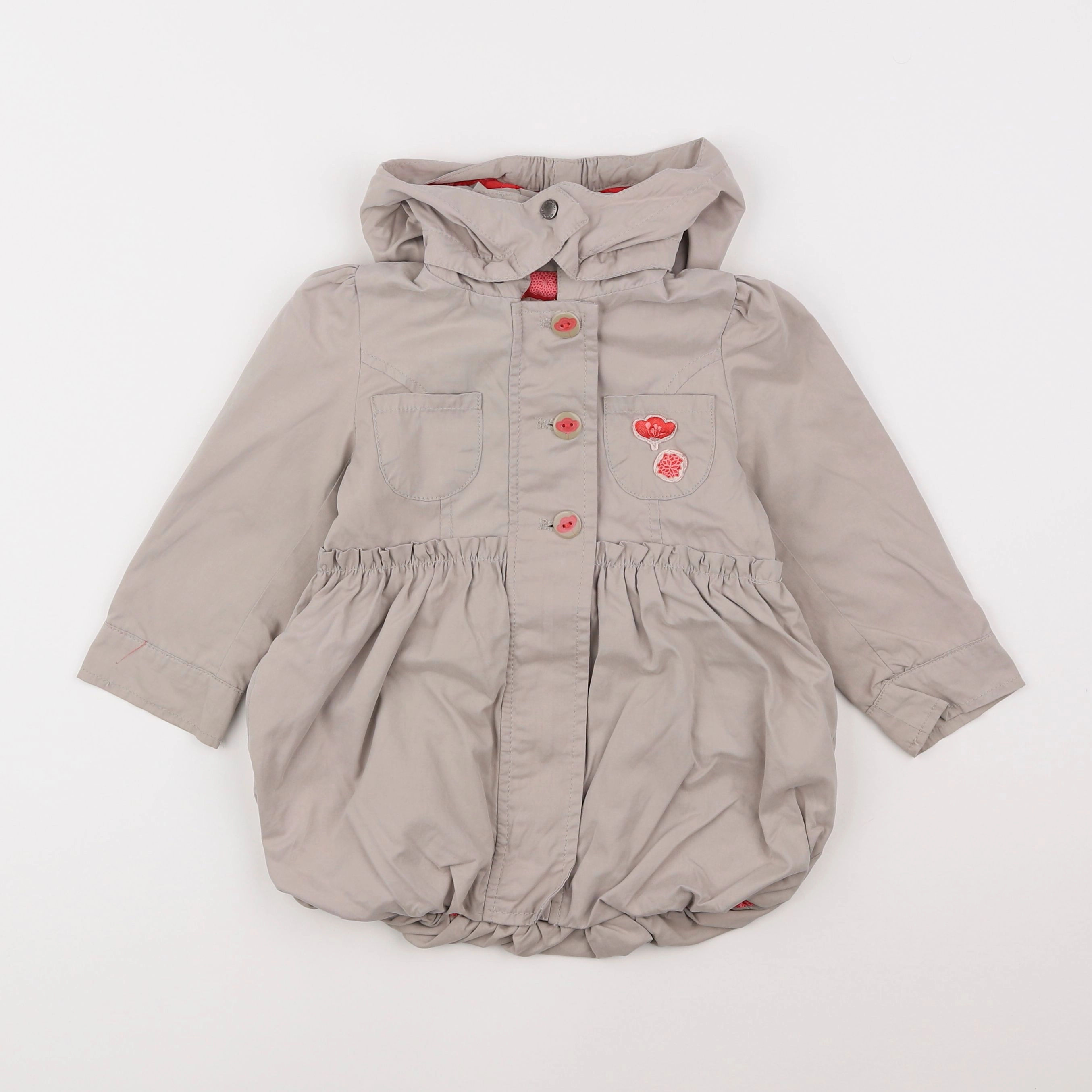 Vertbaudet - veste gris - 2 ans