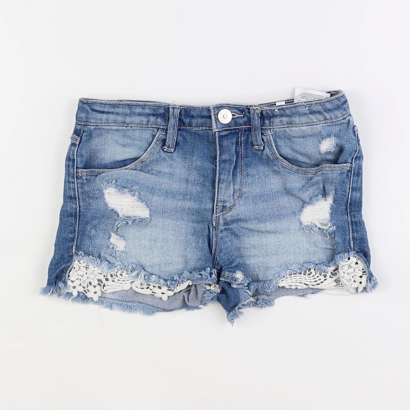 H&M - short bleu - 9/10 ans