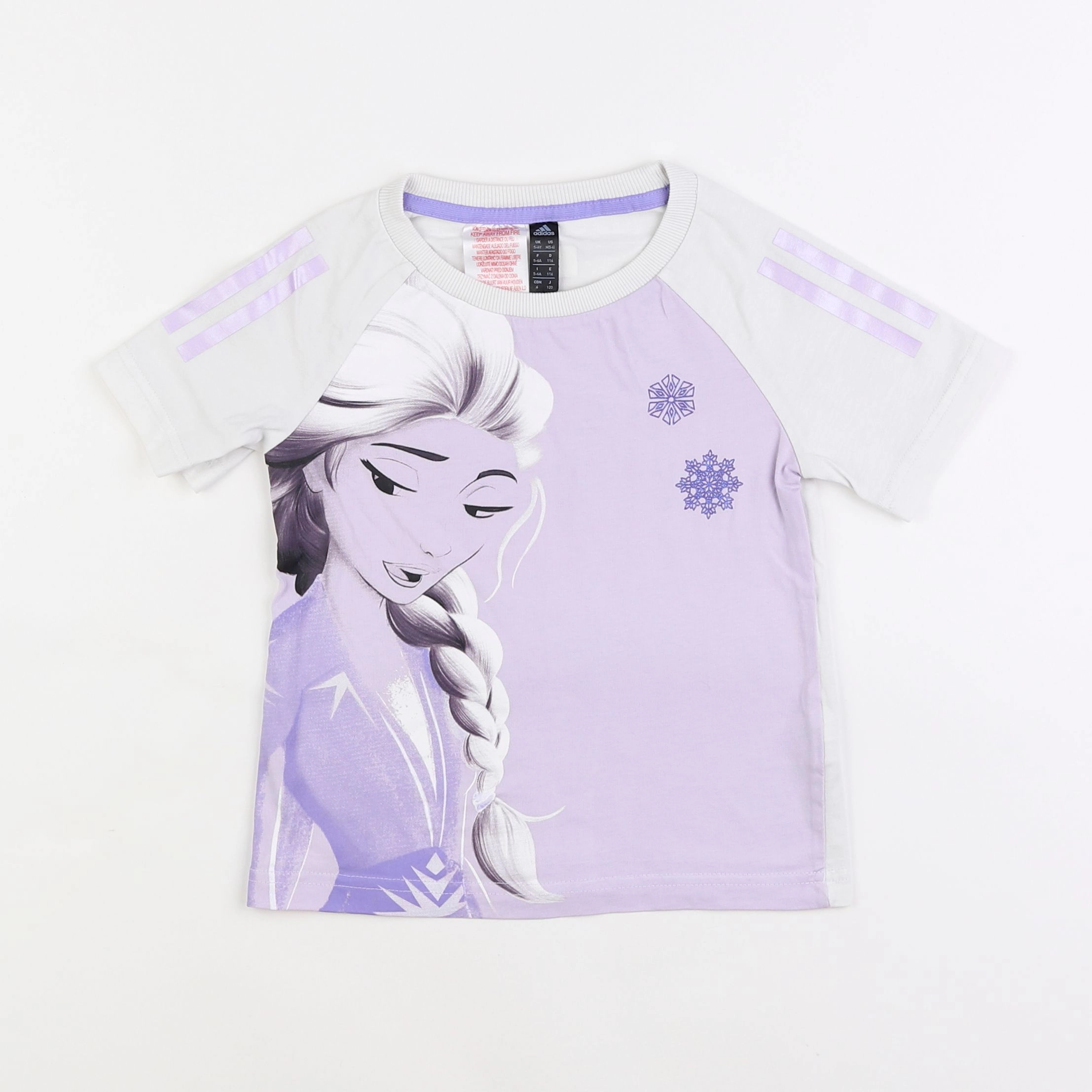 Adidas - tee-shirt violet - 5/6 ans