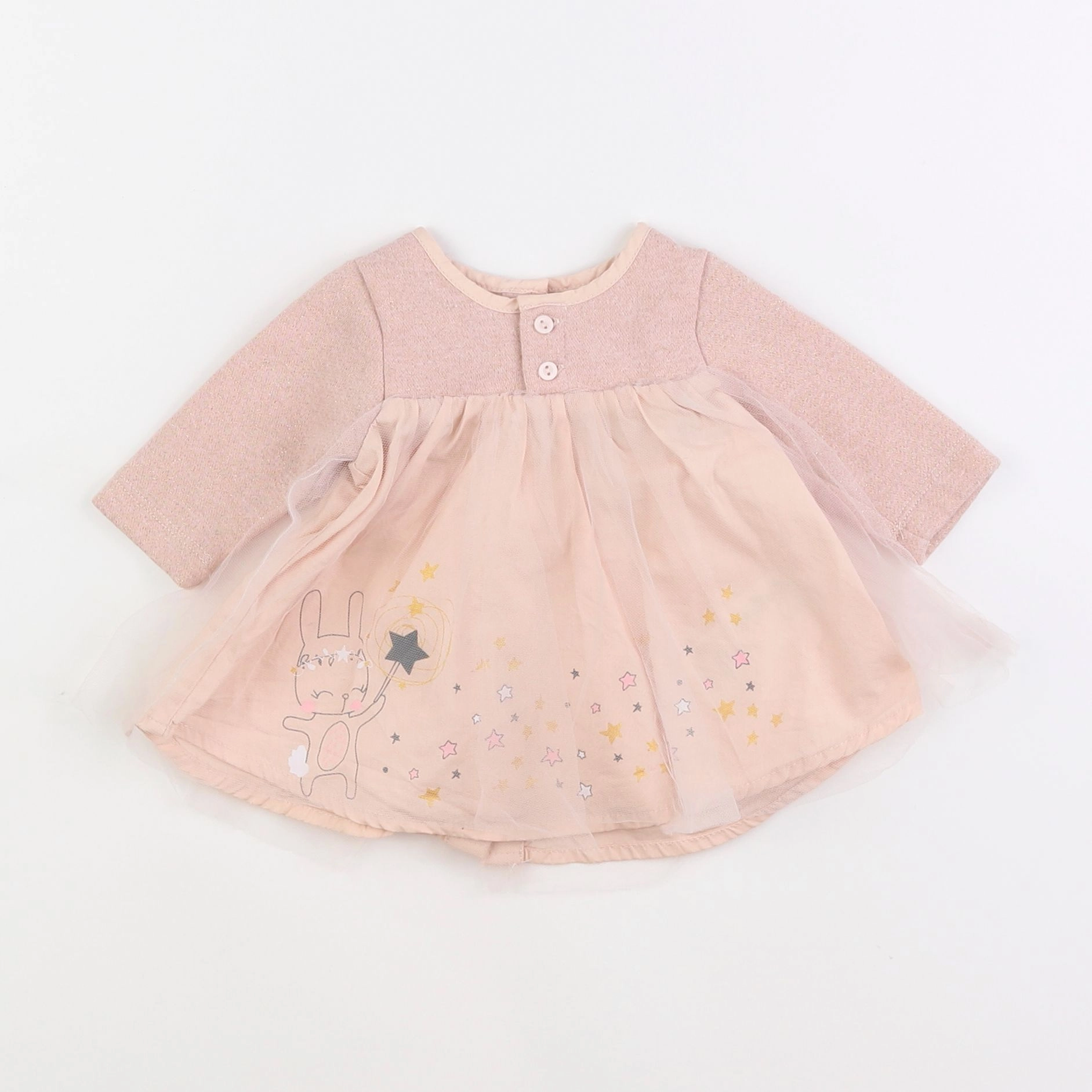 Vertbaudet - robe rose - 1 mois