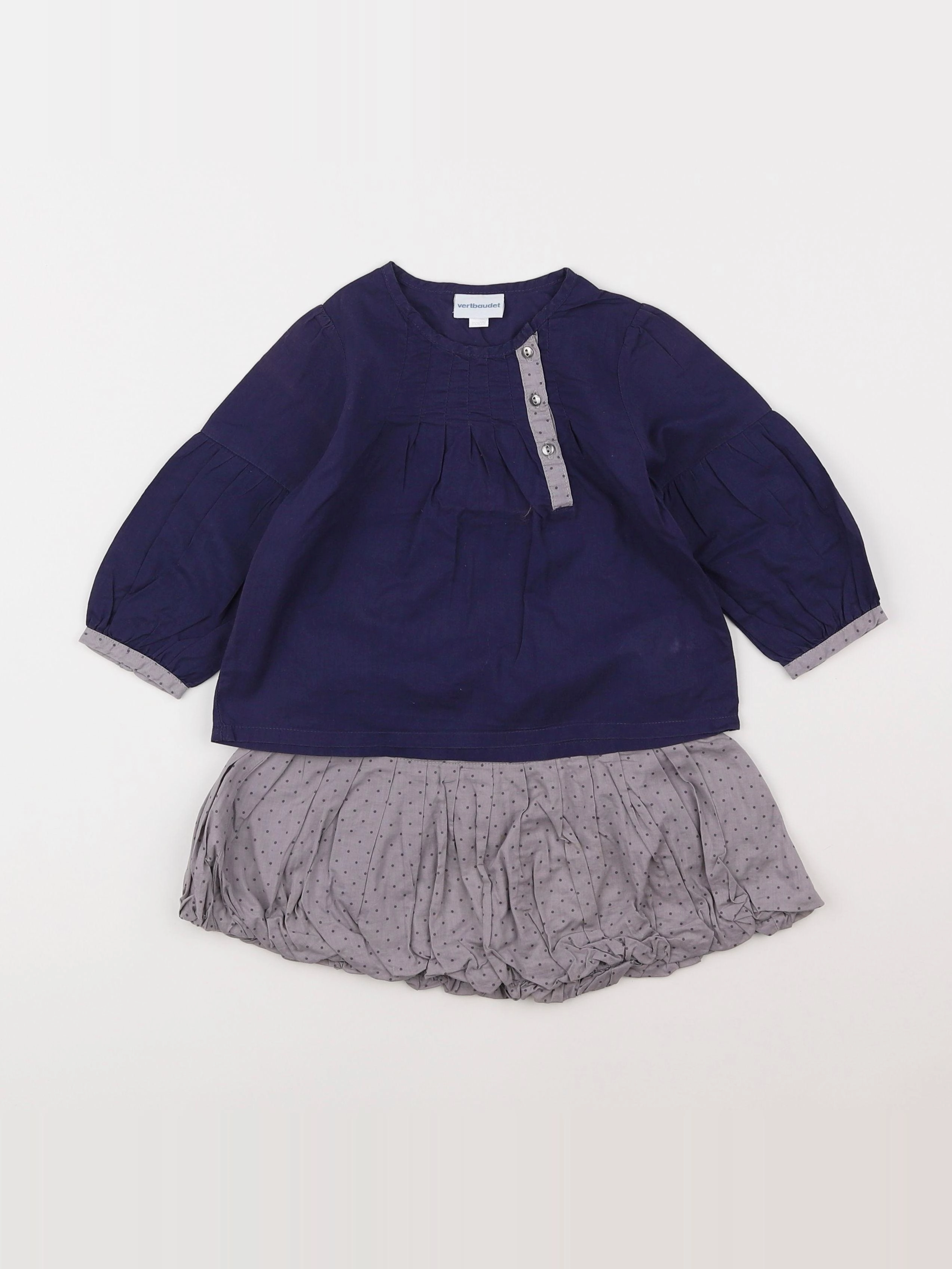 Vertbaudet - ensemble bleu - 18 mois