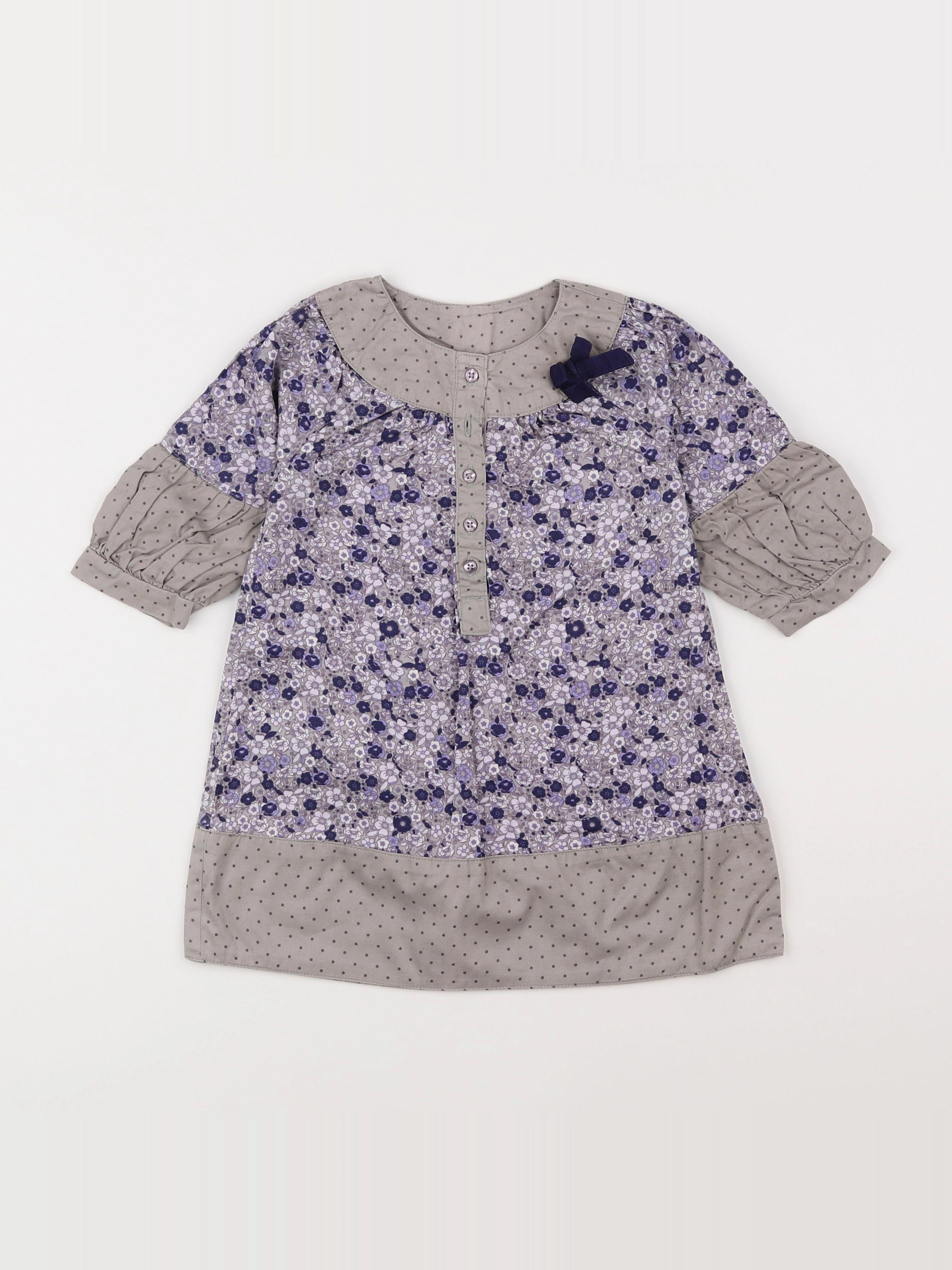 Vertbaudet - robe violet - 18 mois